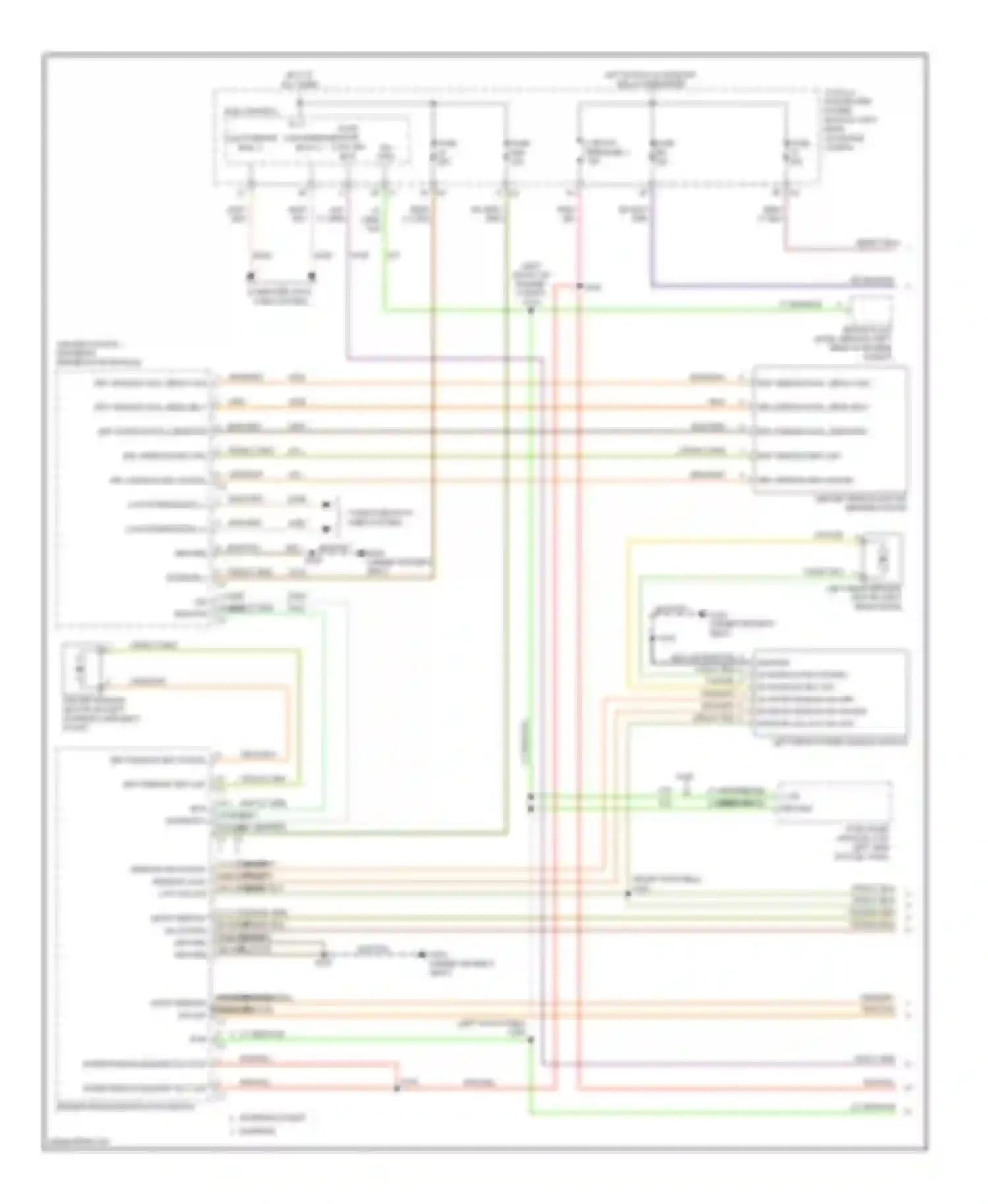Journey Dodge I (2007-2011): Power windows circuit (1 of 2)
