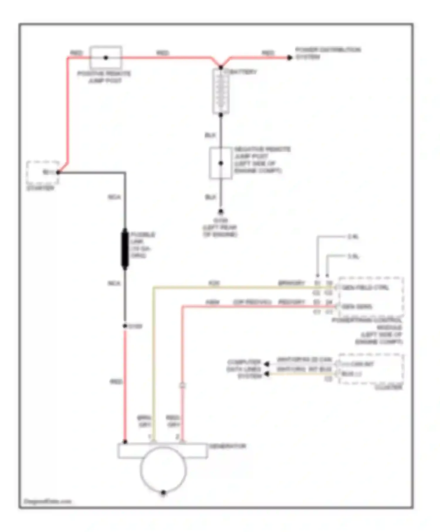 Journey Dodge I (2007-2011): Charging circuit