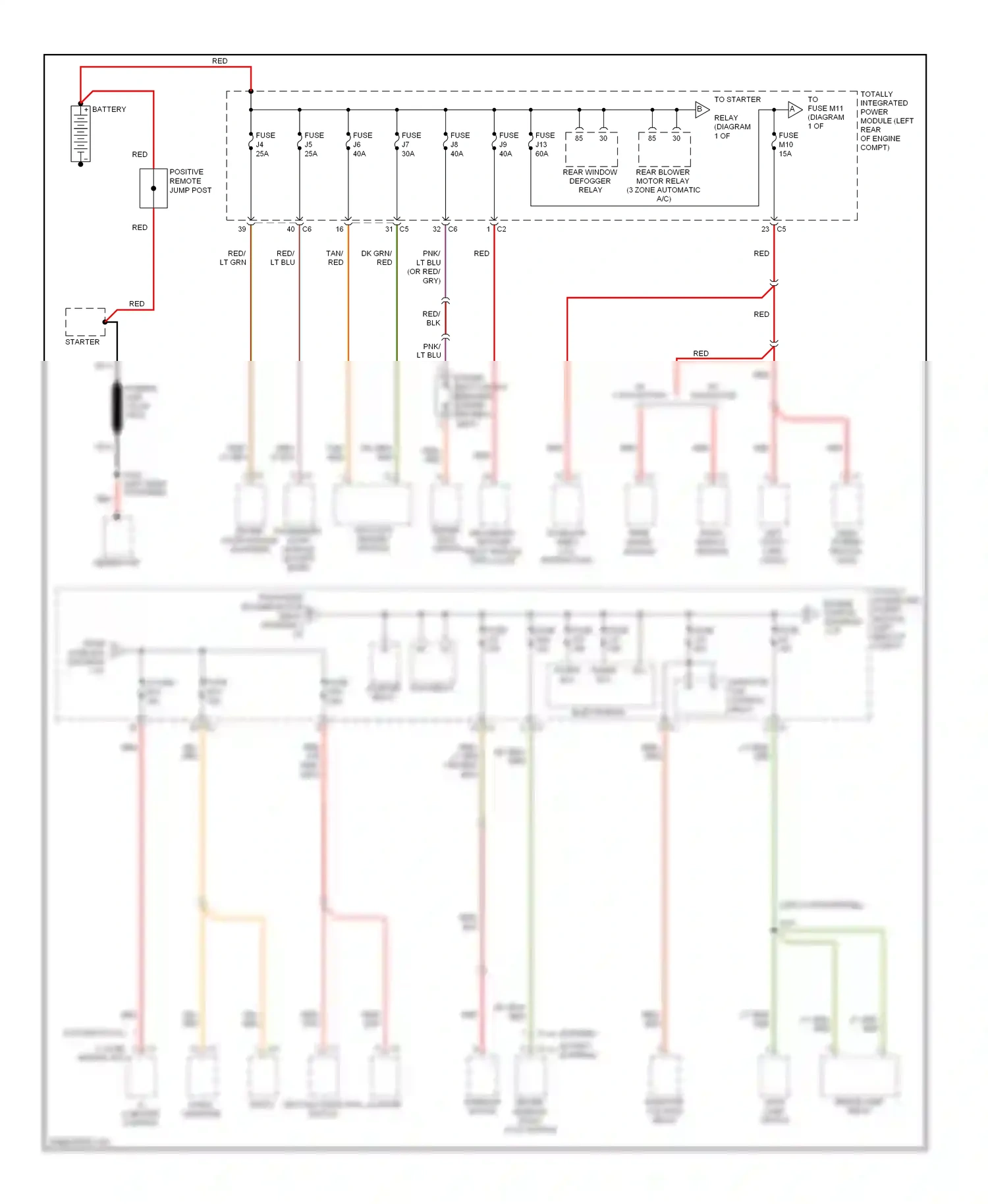Dodge Journey I (2007-2011) automatic a/c wiring diagram  (4 of 4)
