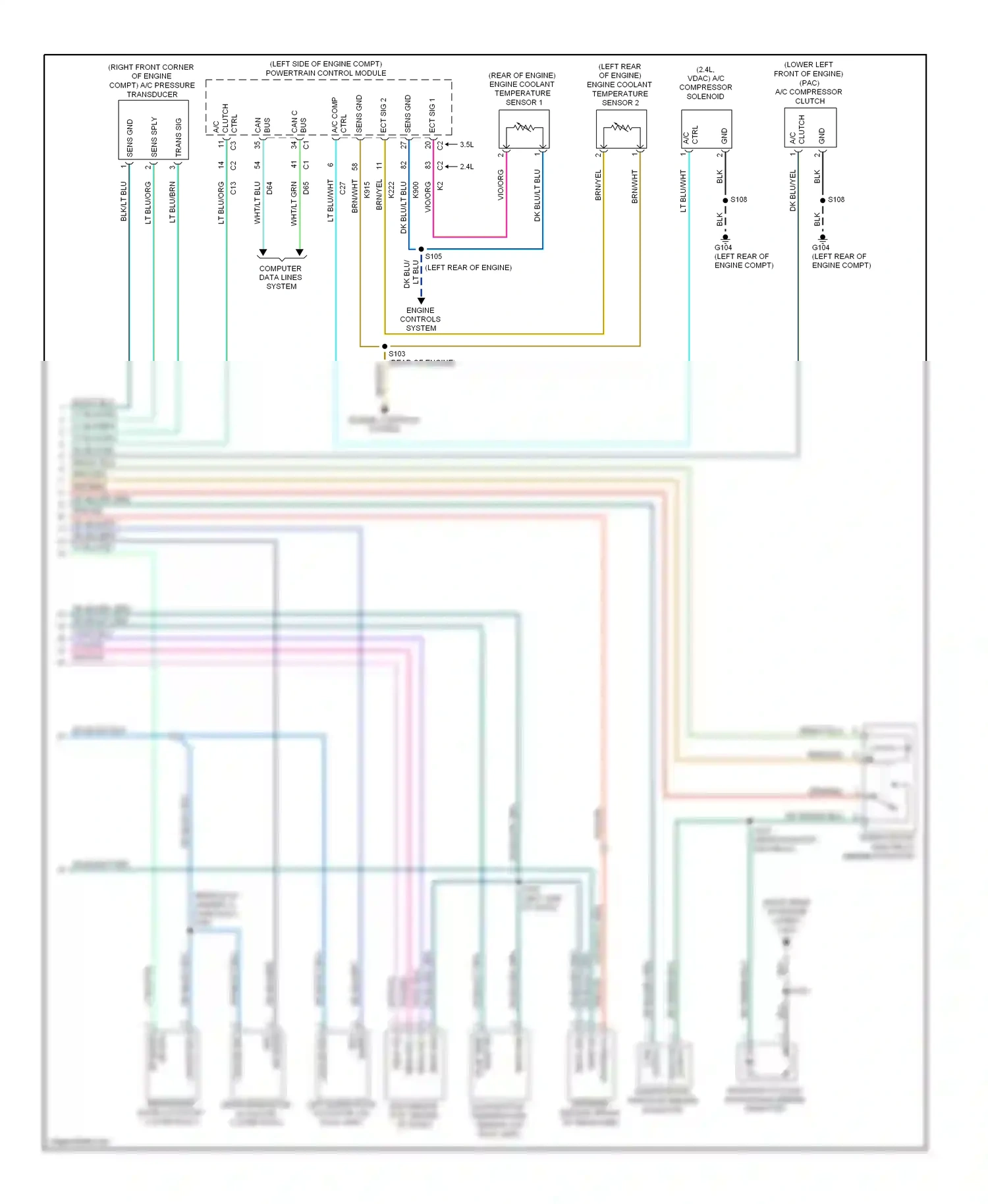 Dodge Journey I (2007-2011) computer data lines system wiring diagram  (5 of 48)