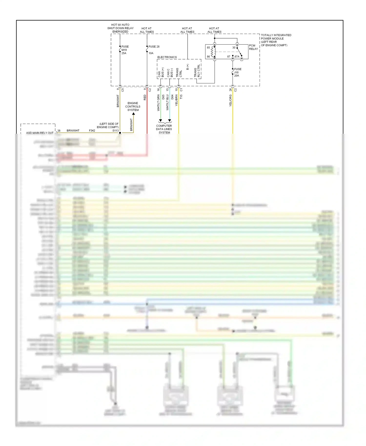 Dodge Journey I (2007-2011) computer data lines system wiring diagram  (42 of 48)