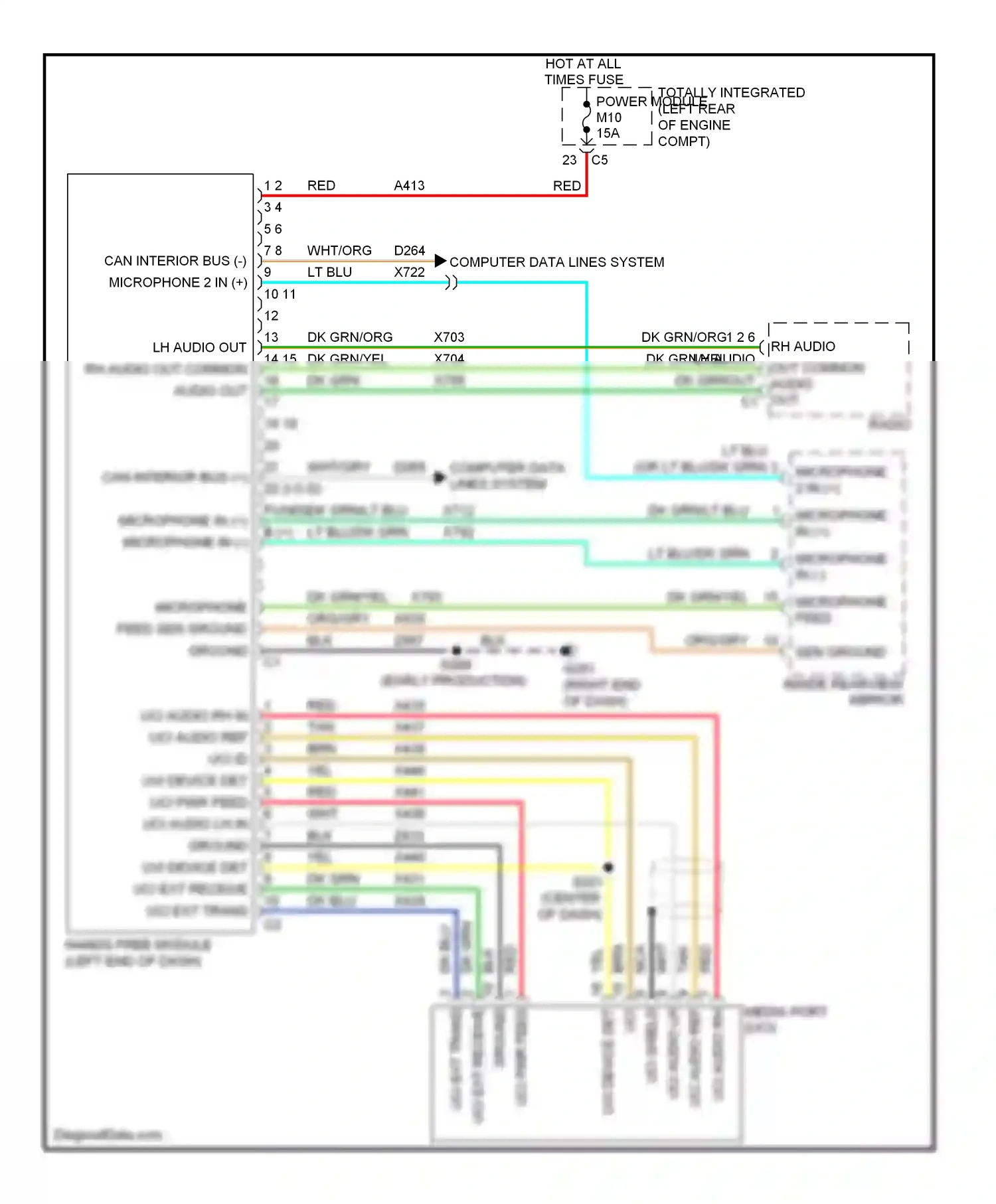 Dodge Journey I (2007-2011) computer data lines system wiring diagram  (32 of 48)