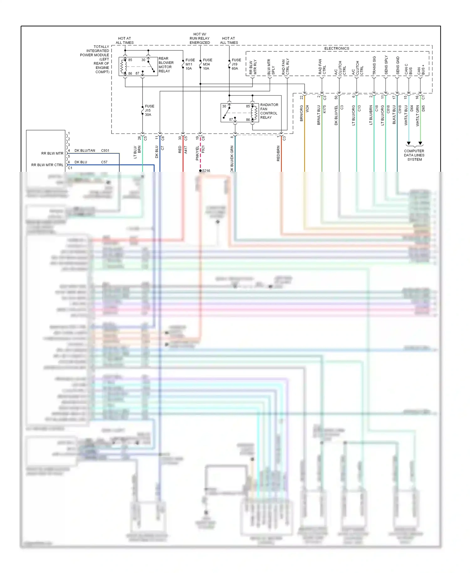 Dodge Journey I (2007-2011) ctrl rly wiring diagram  (1 of 1)