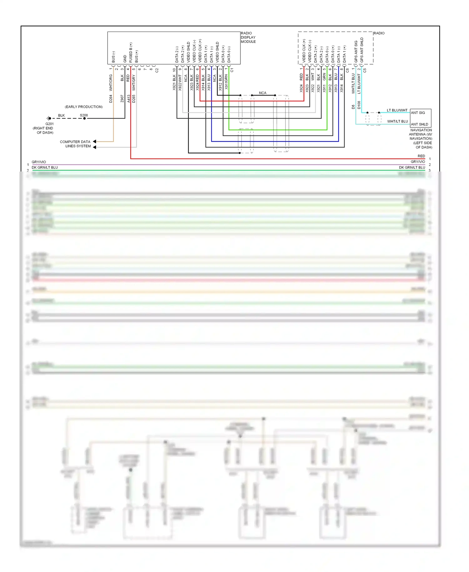 Dodge Journey I (2007-2011) data 2 (+) wiring diagram  (1 of 2)