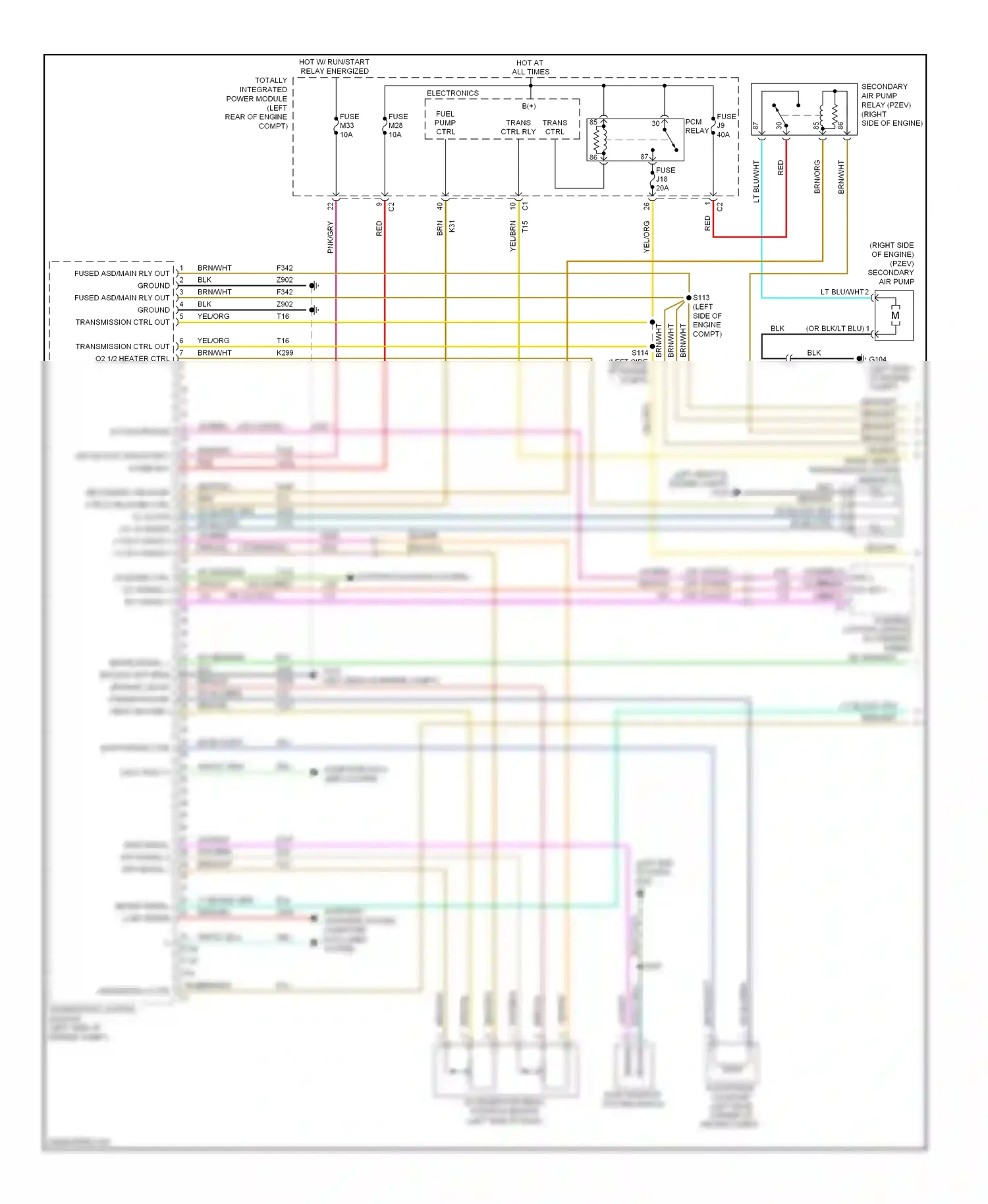 Dodge Journey I (2007-2011) electronics wiring diagram  (8 of 21)