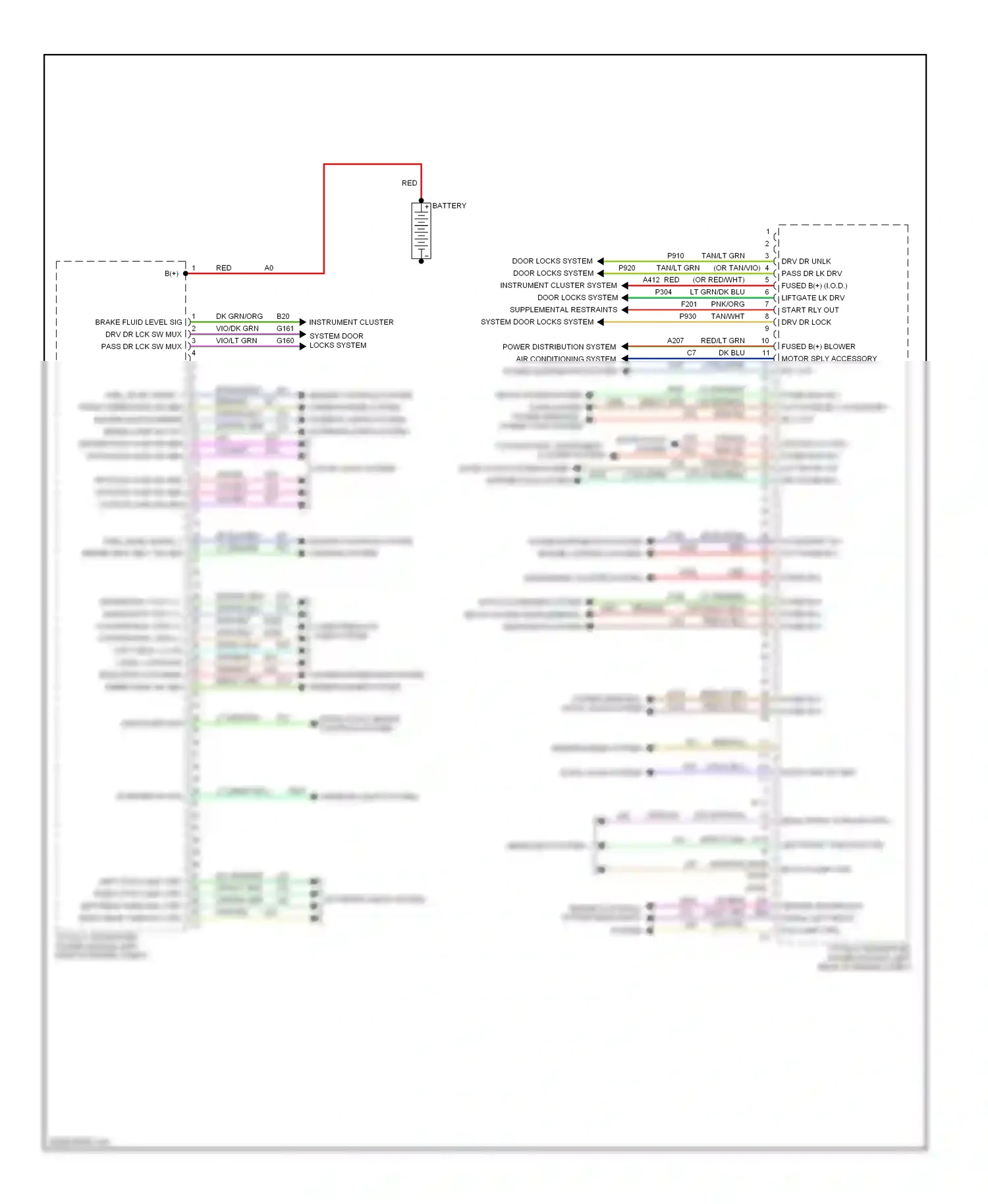 Dodge Journey I (2007-2011) engine controls system headlights system wiring diagram  (1 of 1)