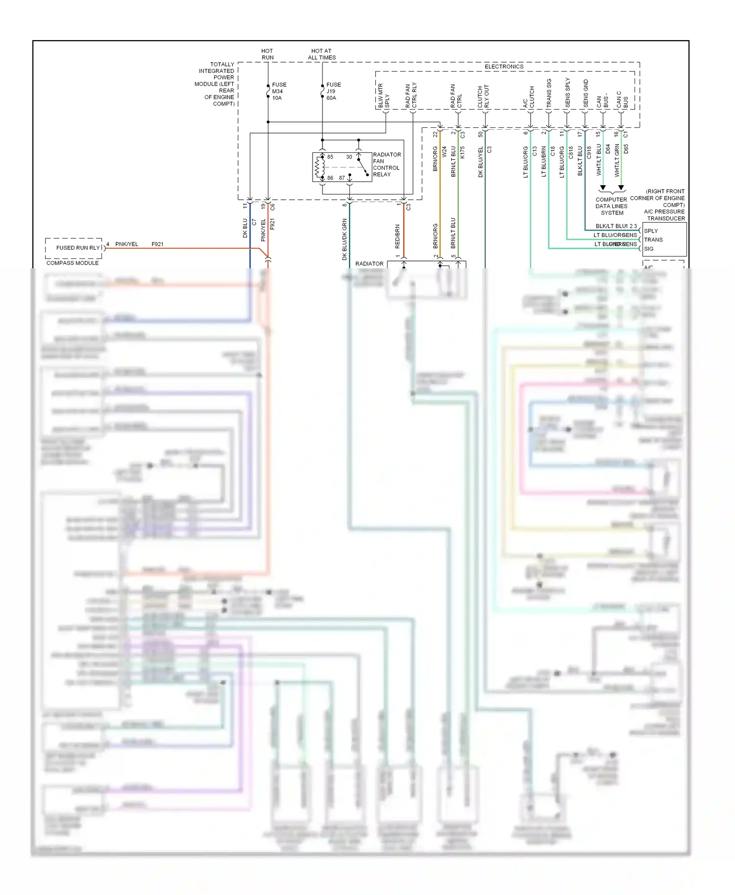 Dodge Journey I (2007-2011) engine controls system wiring diagram  (9 of 12)