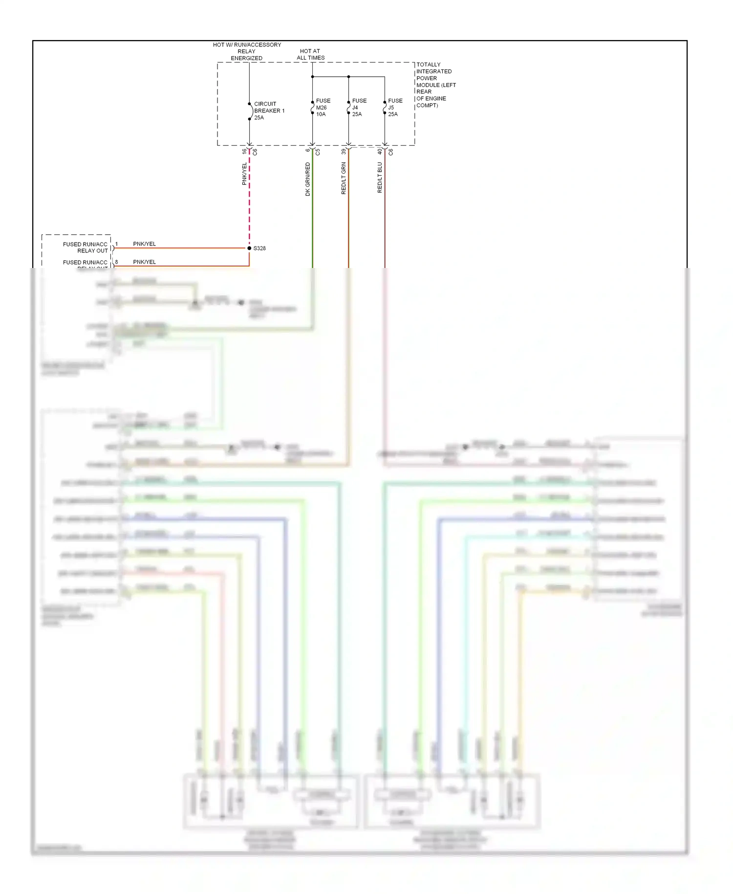 Dodge Journey I (2007-2011) folding wiring diagram  (1 of 1)