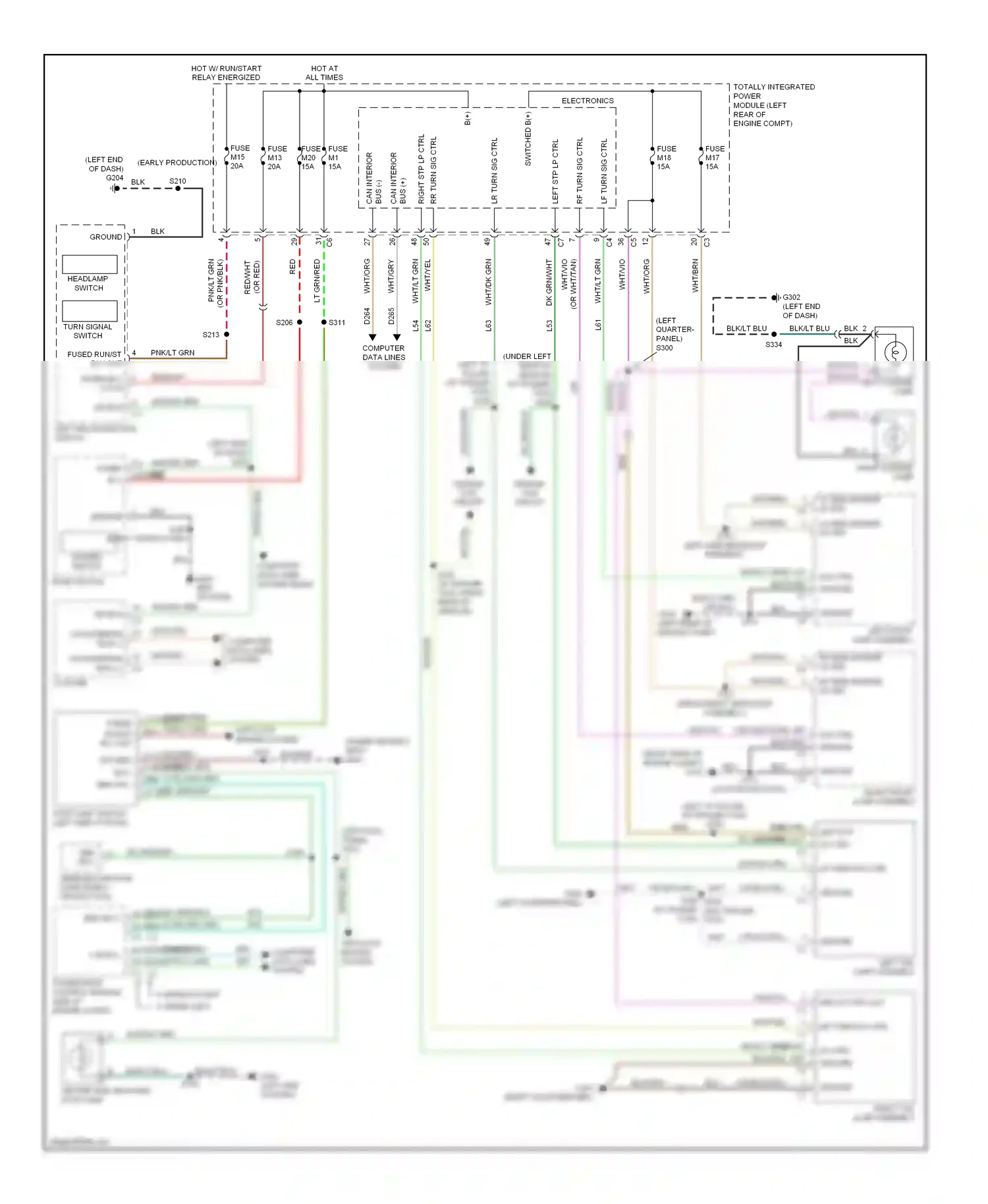 Dodge Journey I (2007-2011) (left kick panel) wiring diagram  (3 of 10)