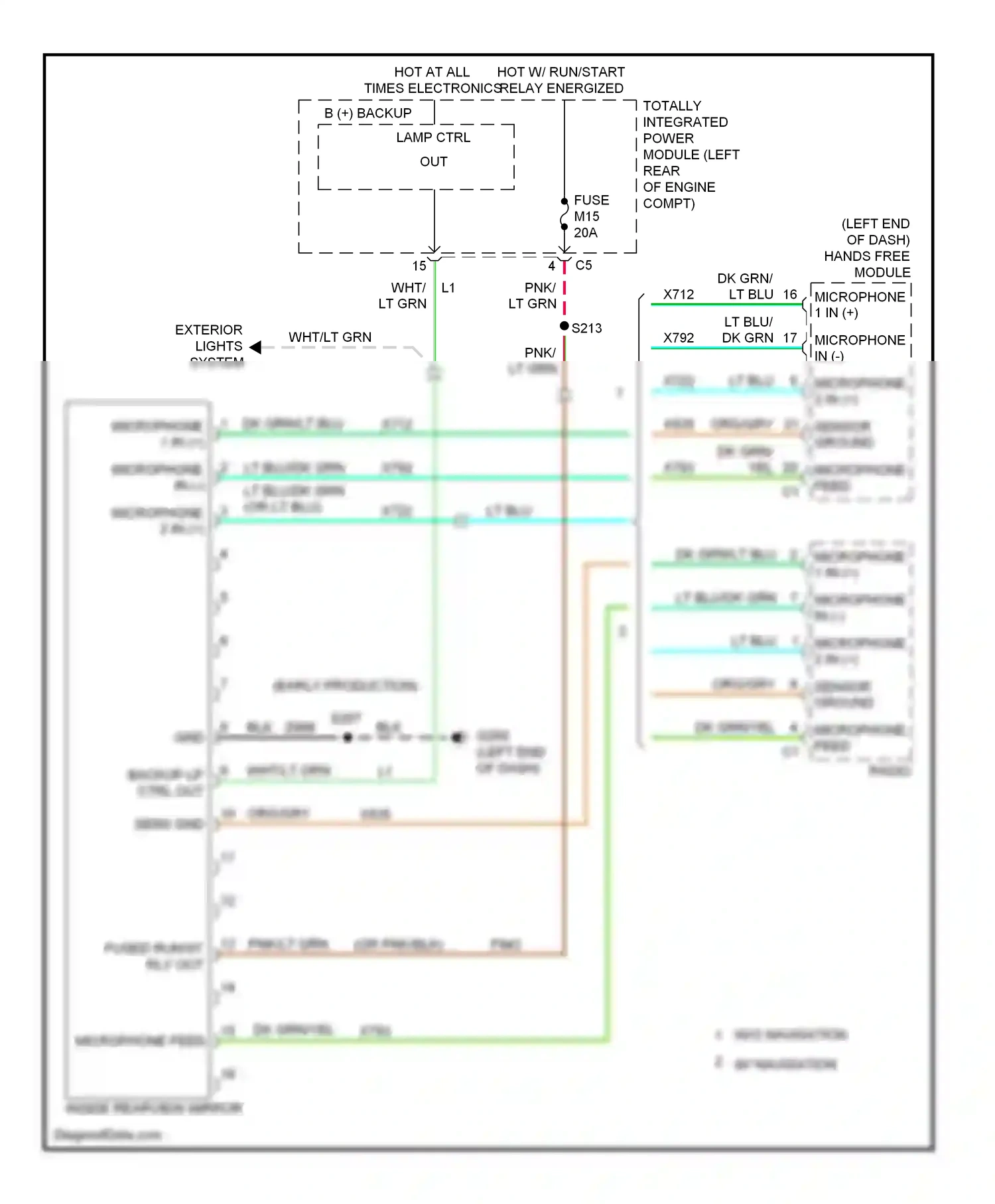 Dodge Journey I (2007-2011) sensor ground wiring diagram  (1 of 2)