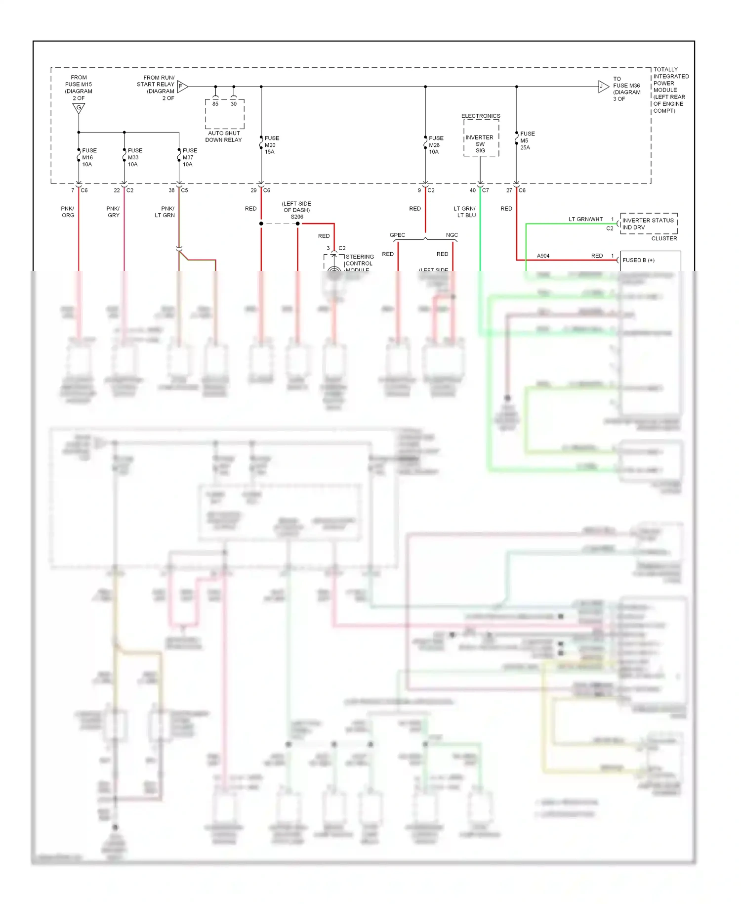 Dodge Journey I (2007-2011) steering control module (evic) wiring diagram  (1 of 1)