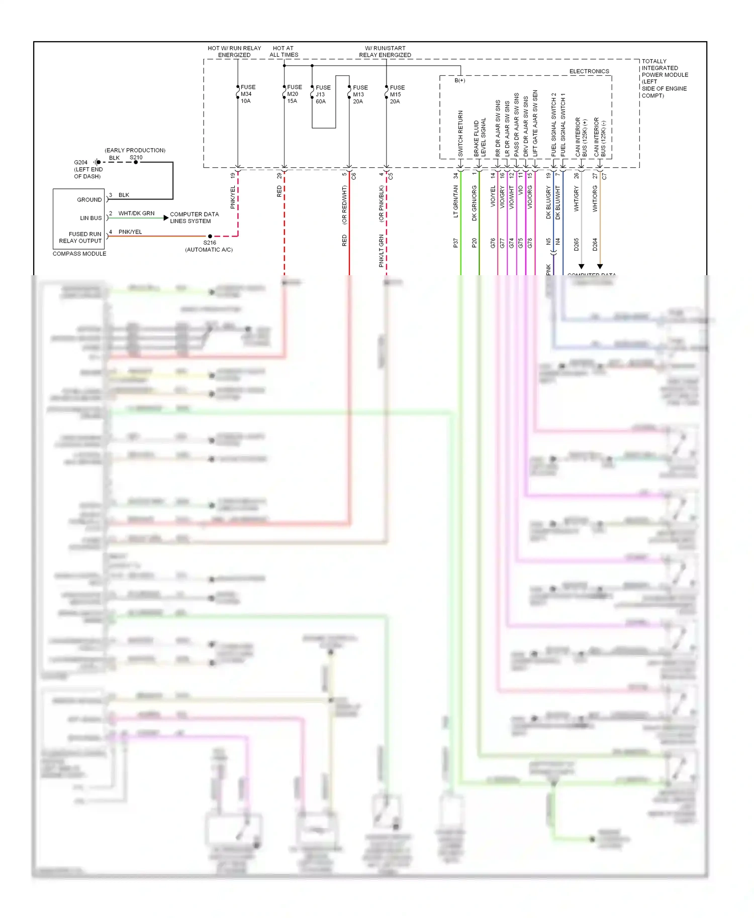 Dodge Journey I (2007-2011) switch return wiring diagram  (2 of 3)