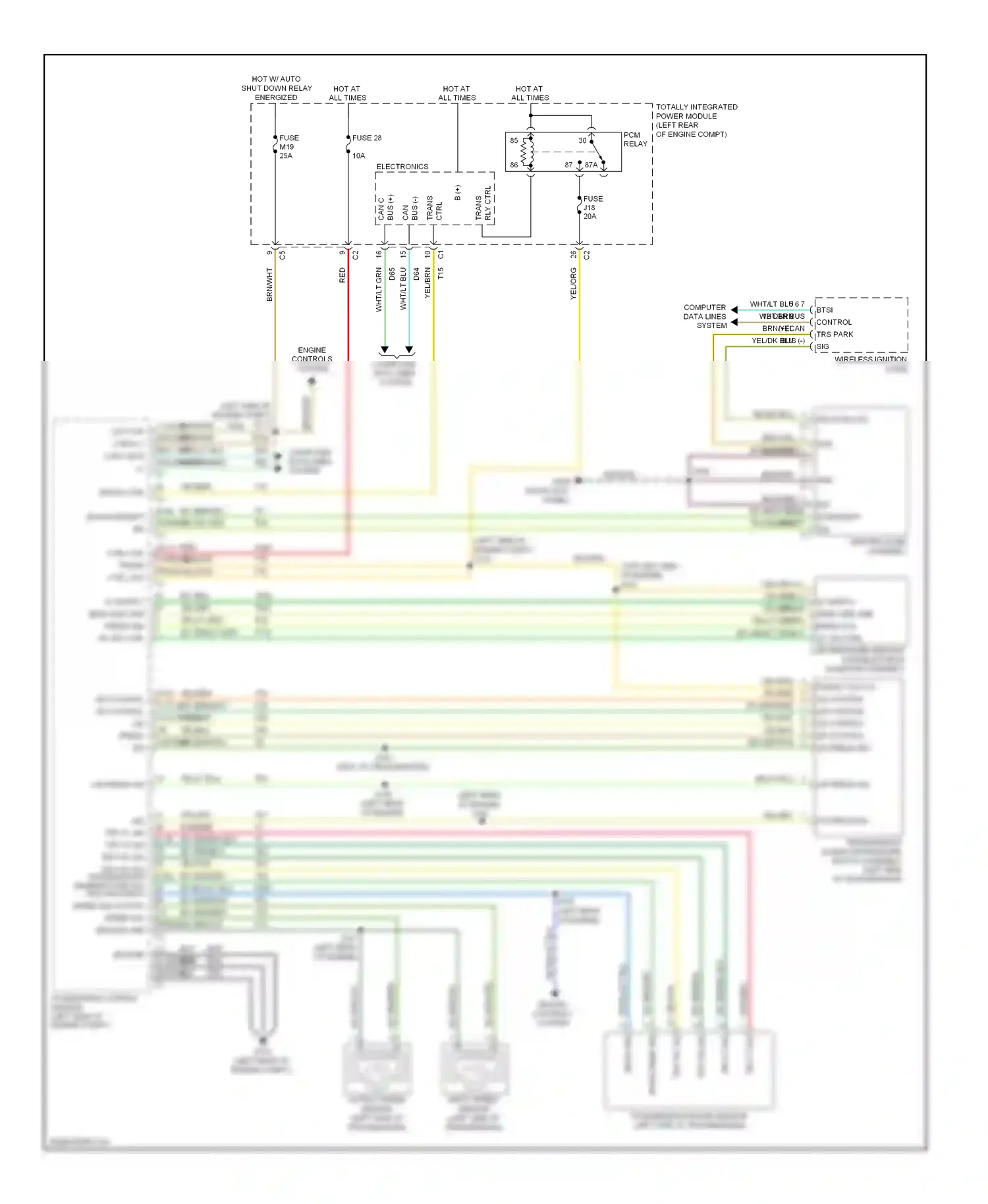 Dodge Journey I (2007-2011) wireless ignition node wiring diagram  (1 of 9)