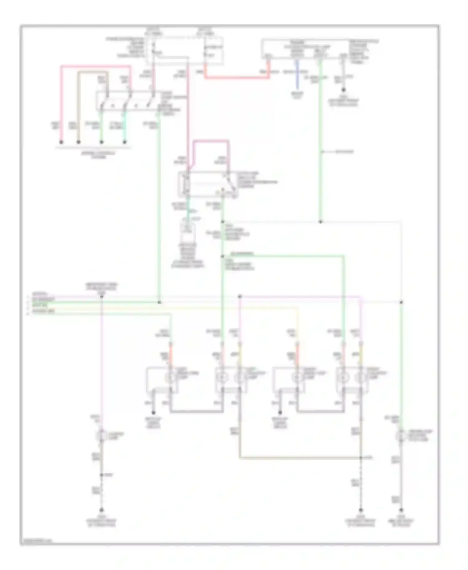 Magnum Dodge I facelift (2007-2008): Exterior lamps circuit (2 of 2)