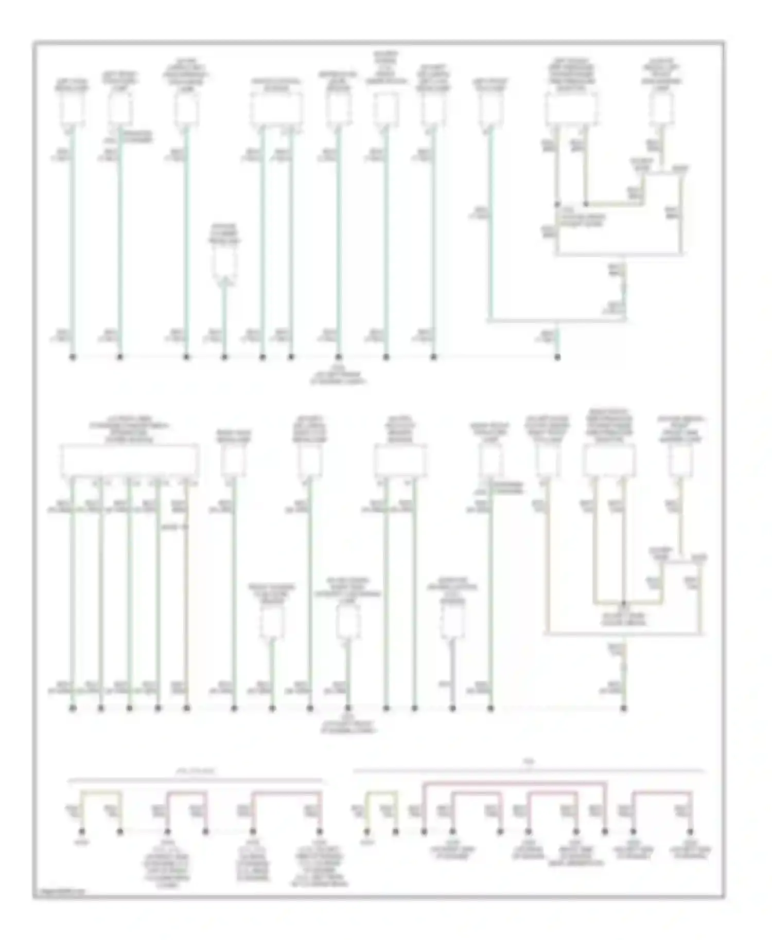 Magnum Dodge I facelift (2007-2008): Ground distribution circuit (1 of 4)