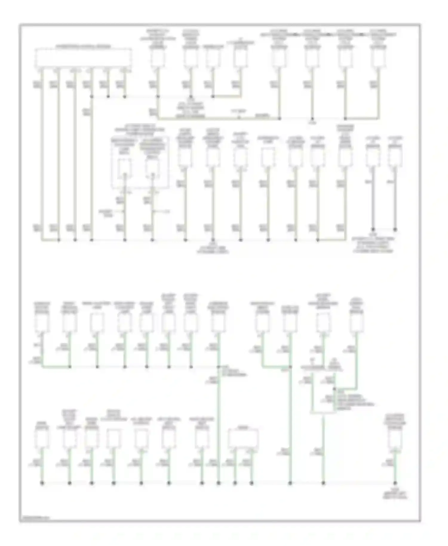 Magnum Dodge I facelift (2007-2008): Ground distribution circuit (2 of 4)