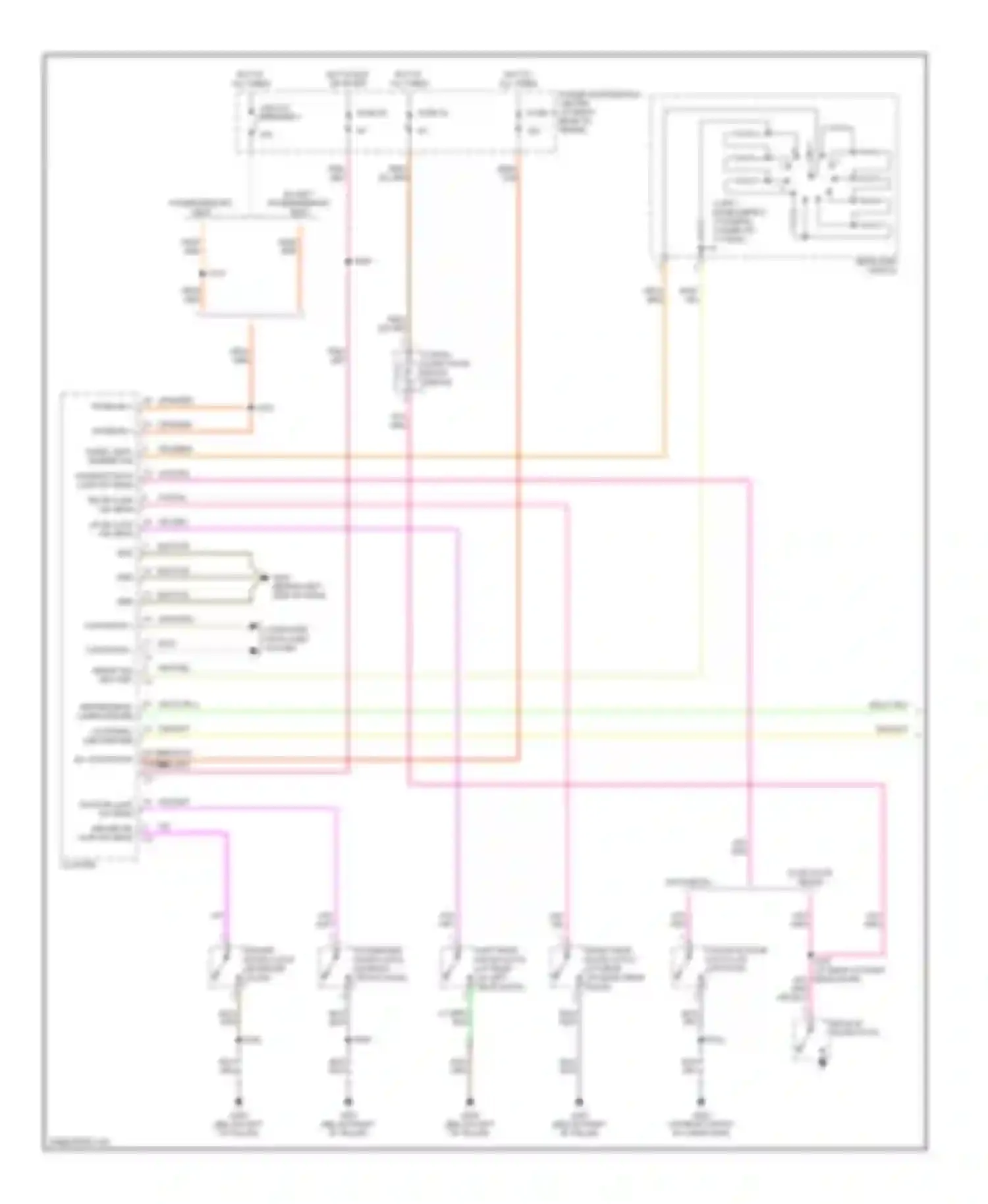 Magnum Dodge I facelift (2007-2008): Courtesy lamps circuit (1 of 2)
