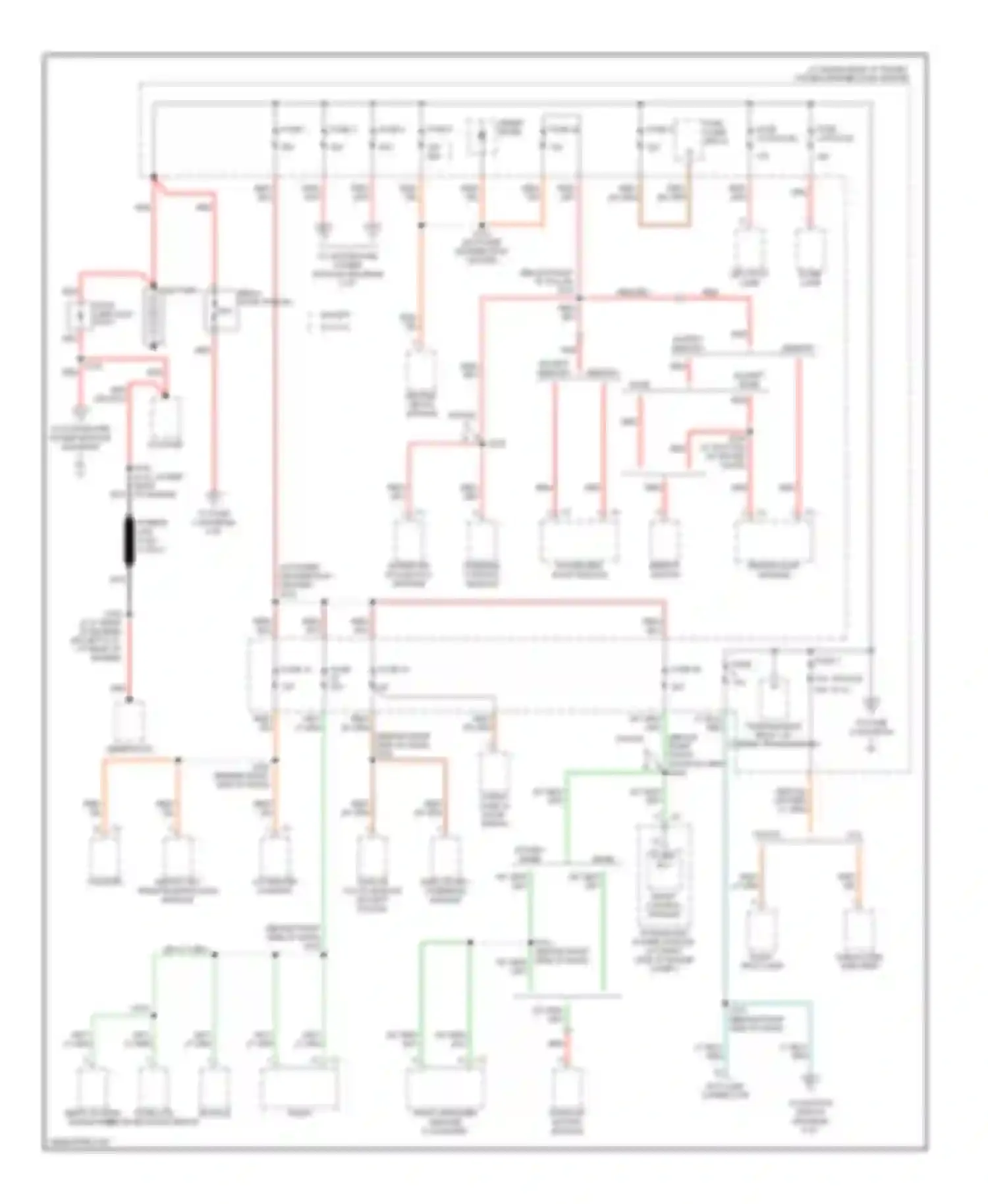 Magnum Dodge I facelift (2007-2008): Power distribution circuit (1 of 5)