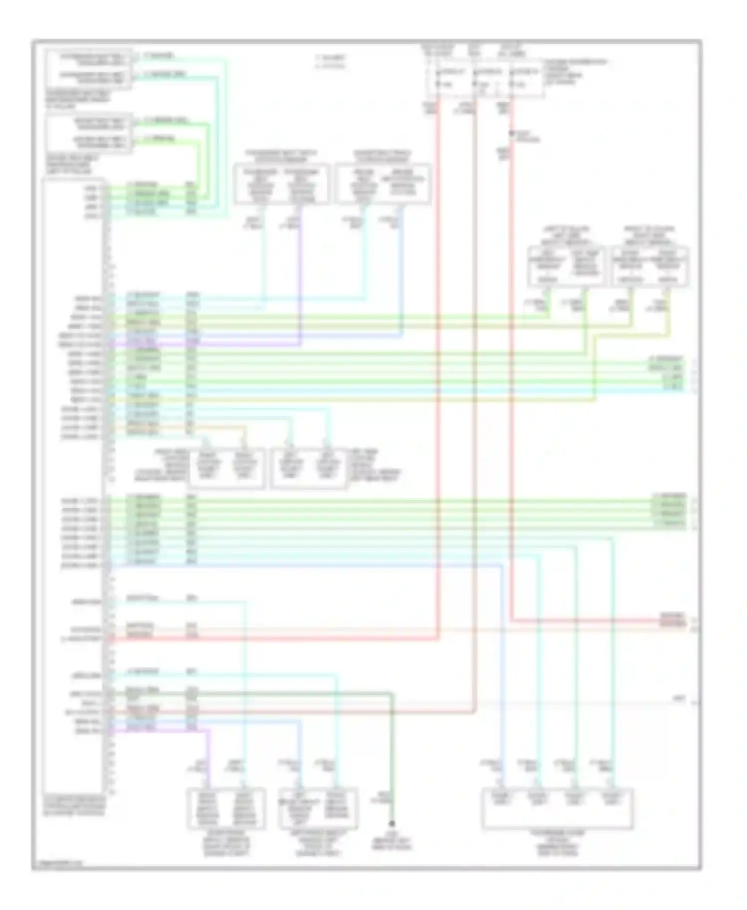 Magnum Dodge I facelift (2007-2008): Supplemental restraints circuit (1 of 2)