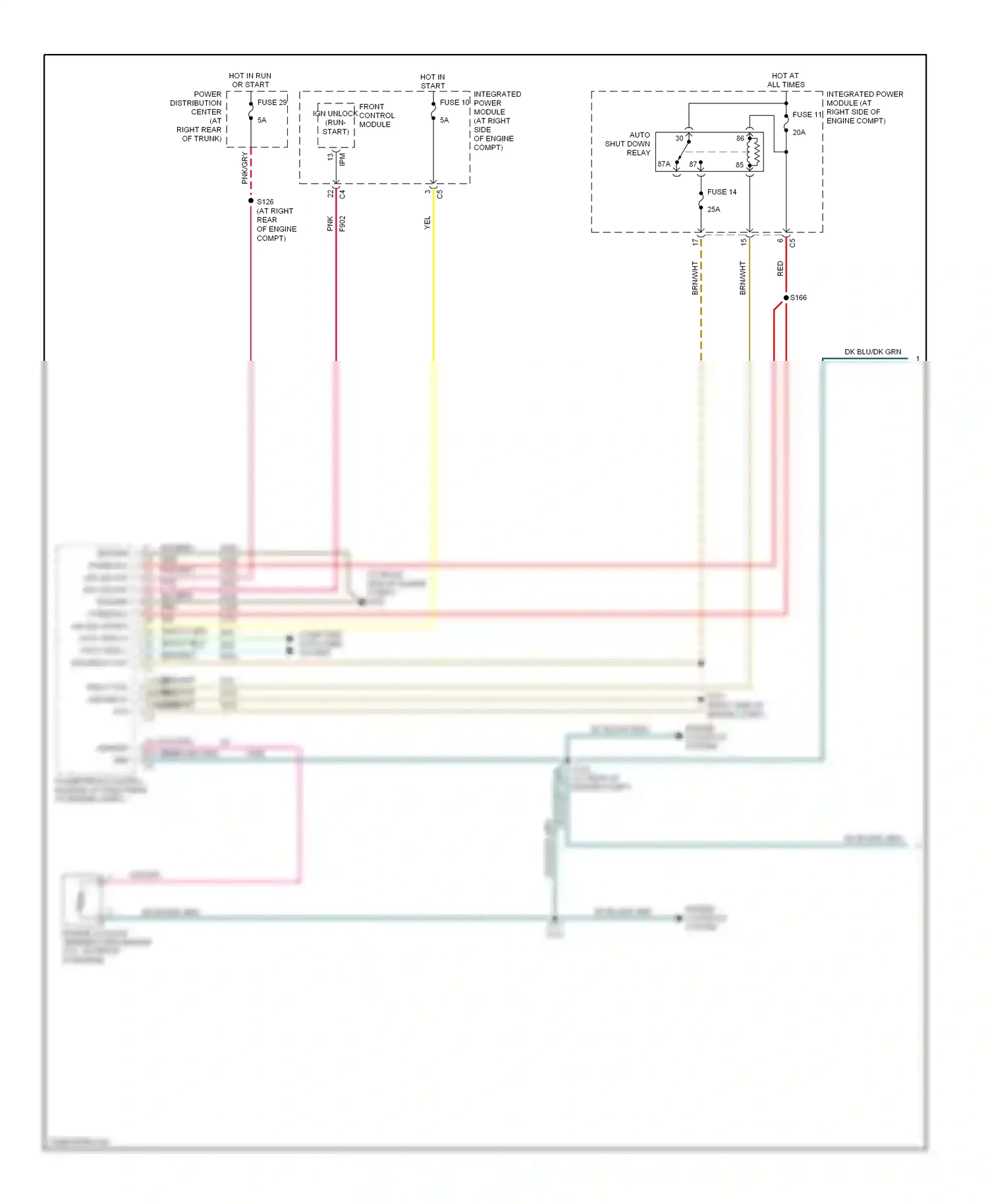 Dodge Magnum I facelift (2007-2008) computer data lines system wiring diagram  (32 of 37)