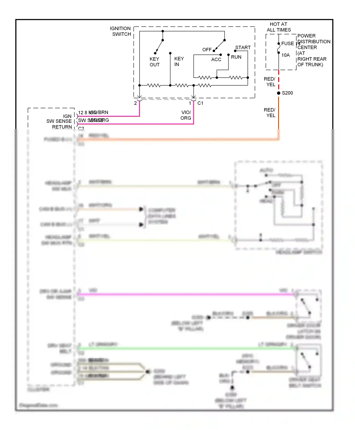 Dodge Magnum I facelift (2007-2008) computer data lines system wiring diagram  (33 of 37)