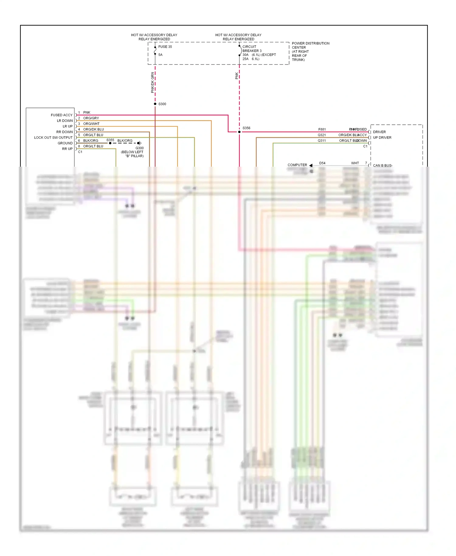 Dodge Magnum I facelift (2007-2008) computer data lines system wiring diagram  (24 of 37)