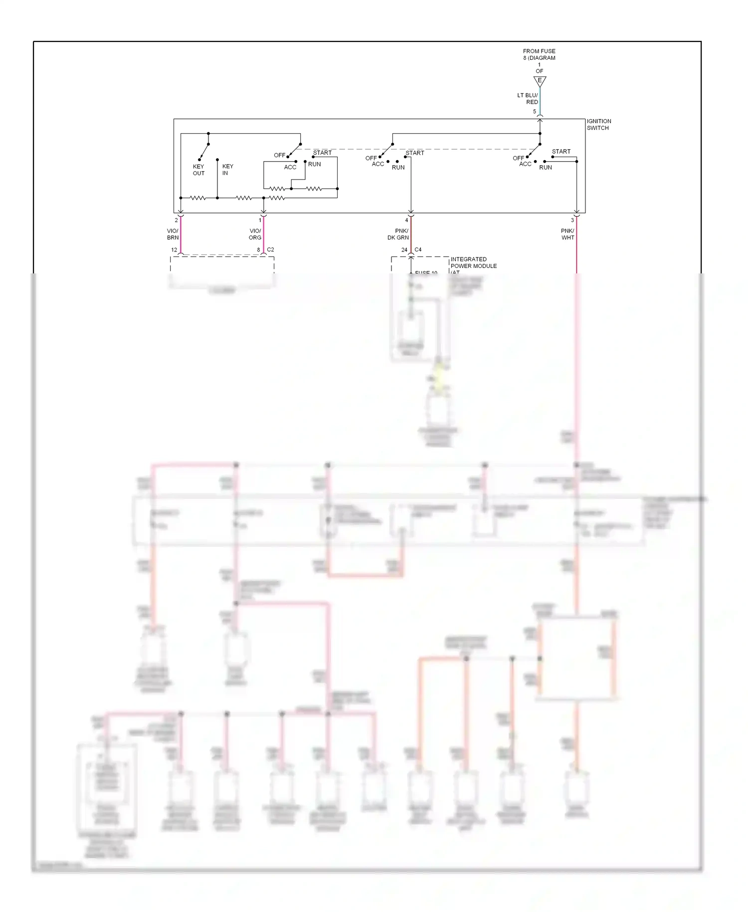 Dodge Magnum I facelift (2007-2008) front control module wiring diagram  (15 of 17)