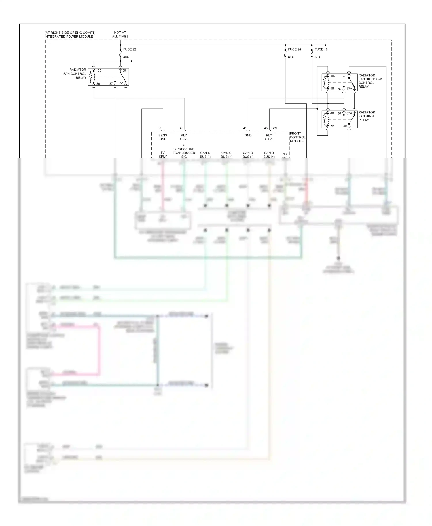 Dodge Magnum I facelift (2007-2008) front control module wiring diagram  (2 of 17)