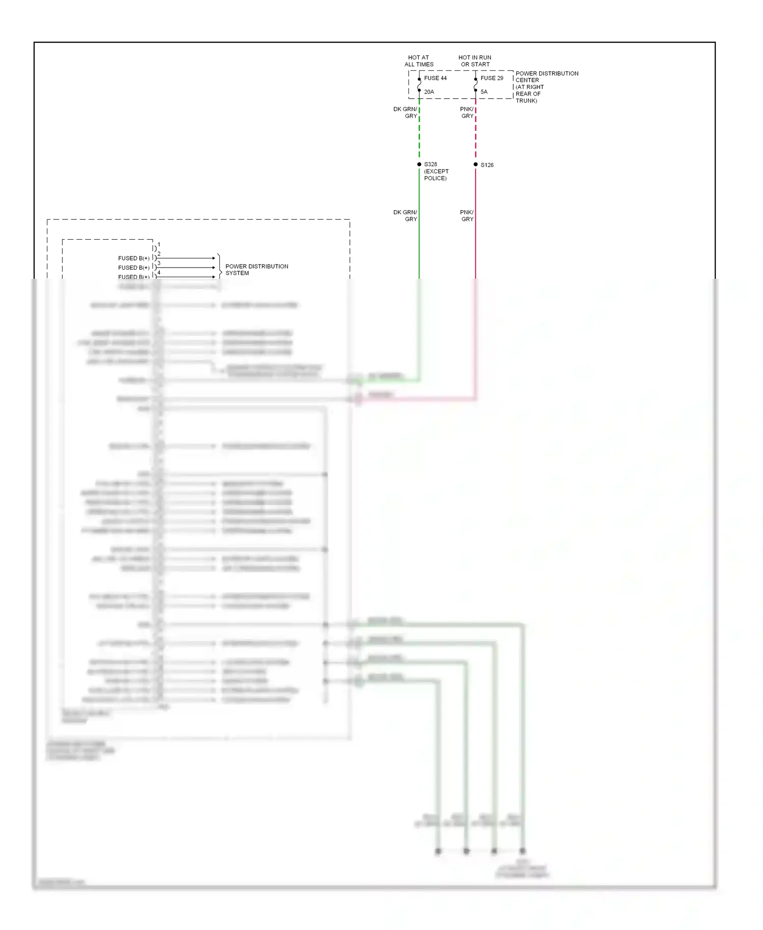 Dodge Magnum I facelift (2007-2008) front control module wiring diagram  (1 of 17)