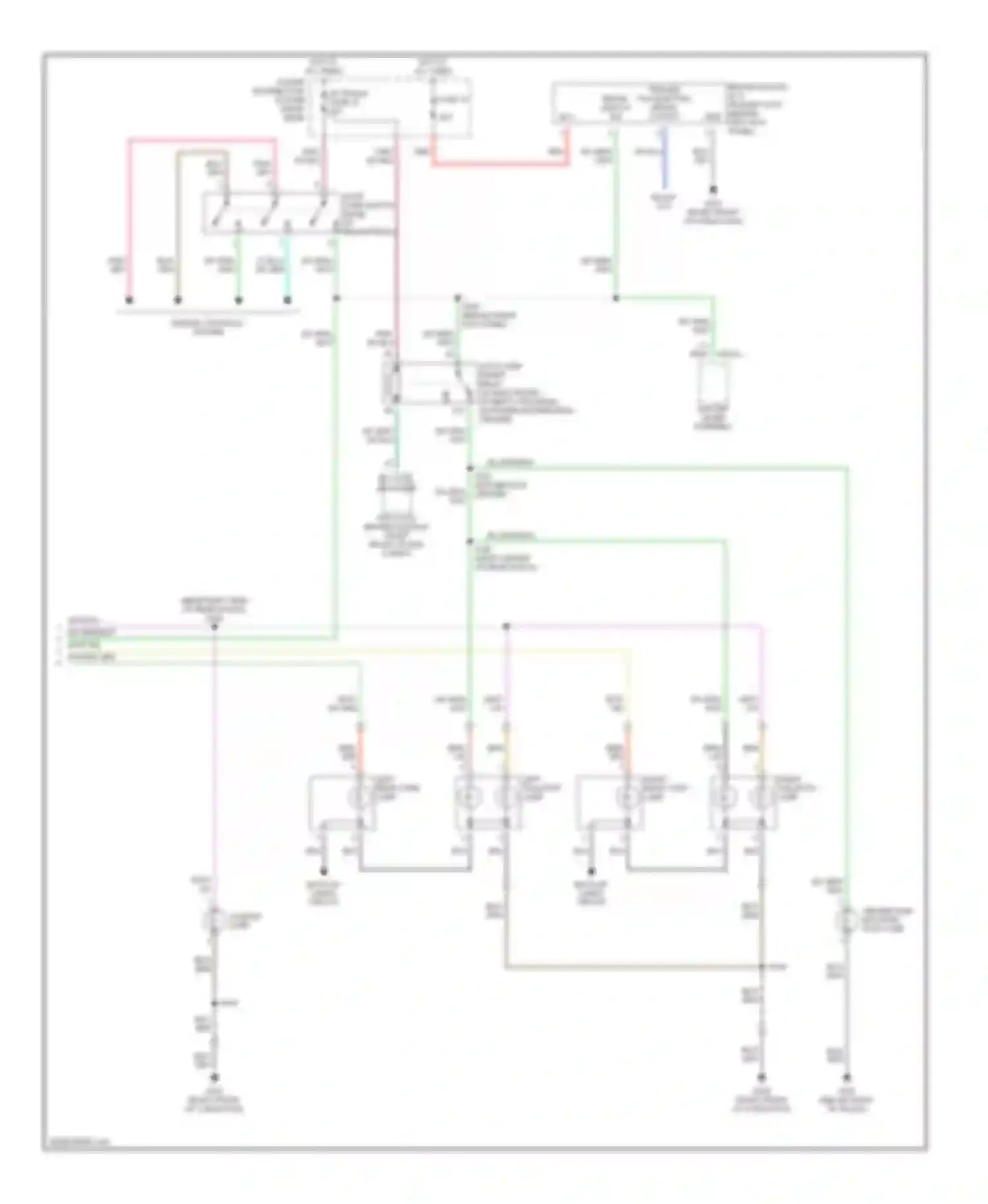 Magnum Dodge I (2003-2007): Exterior lamps circuit (2 of 2)