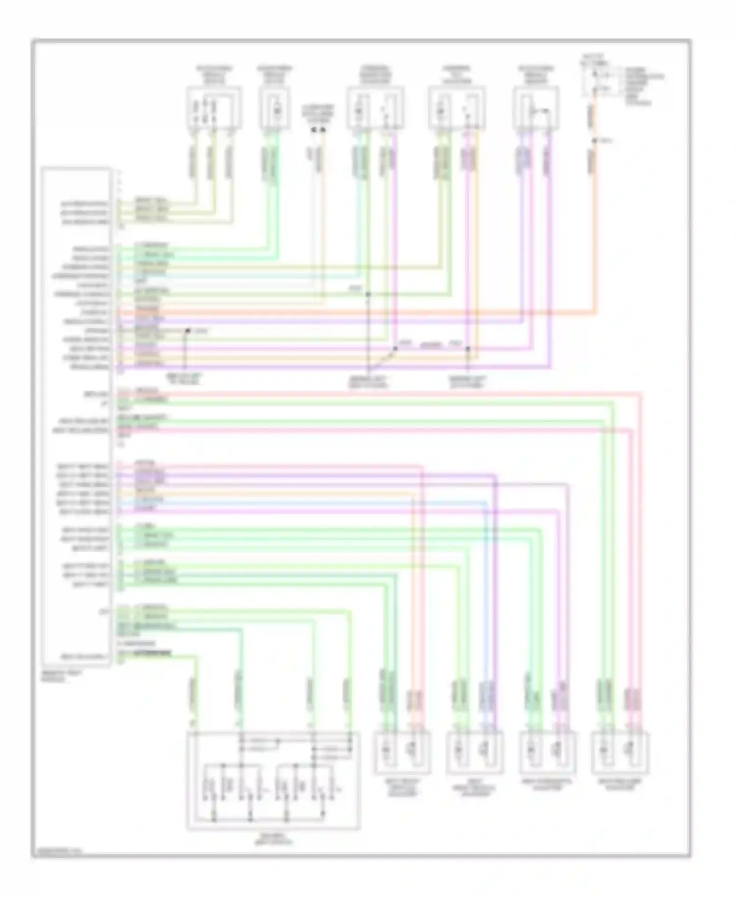Magnum Dodge I (2003-2007): Memory systems circuit (1 of 2)