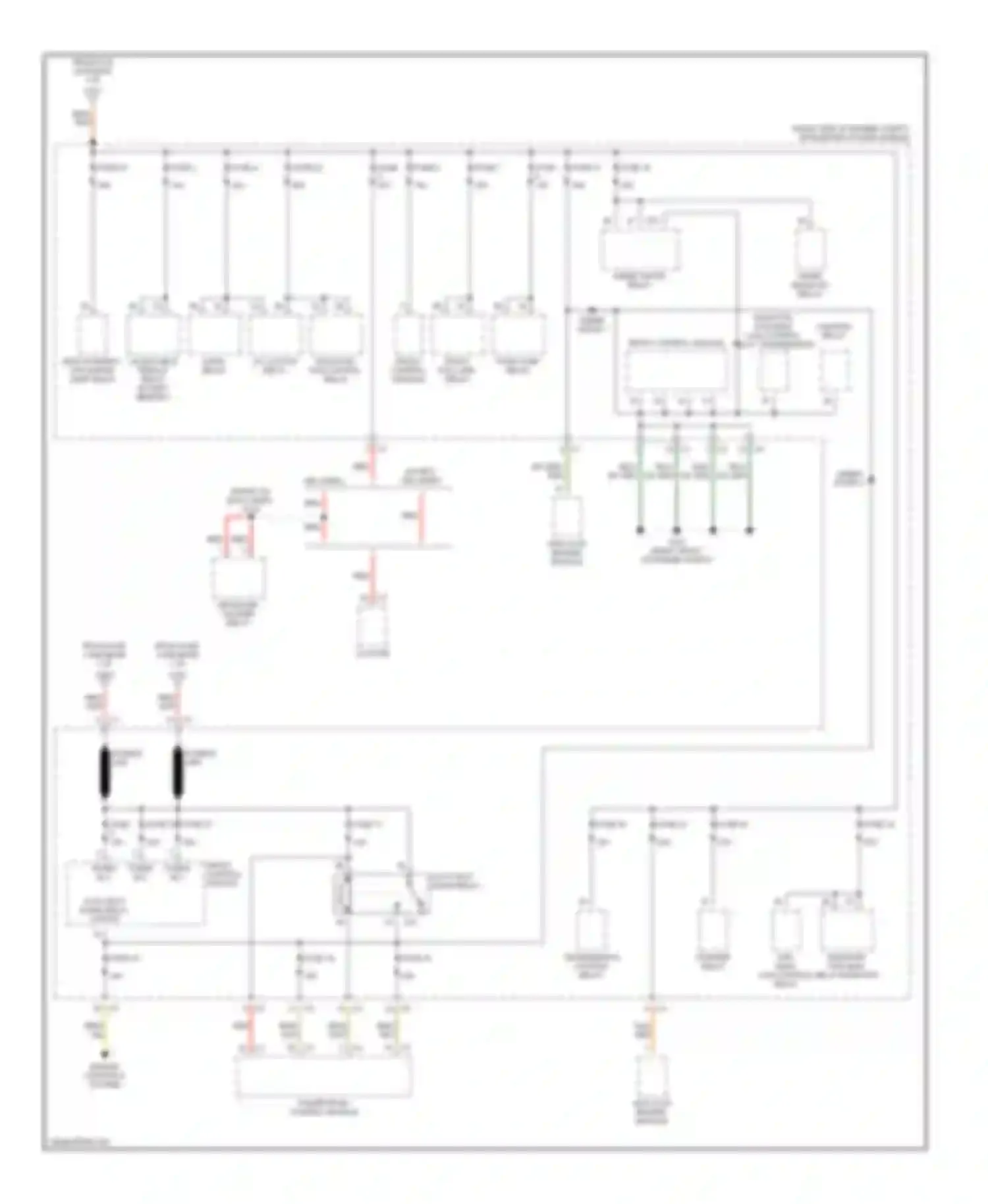 Magnum Dodge I (2003-2007): Power distribution circuit (2 of 4)
