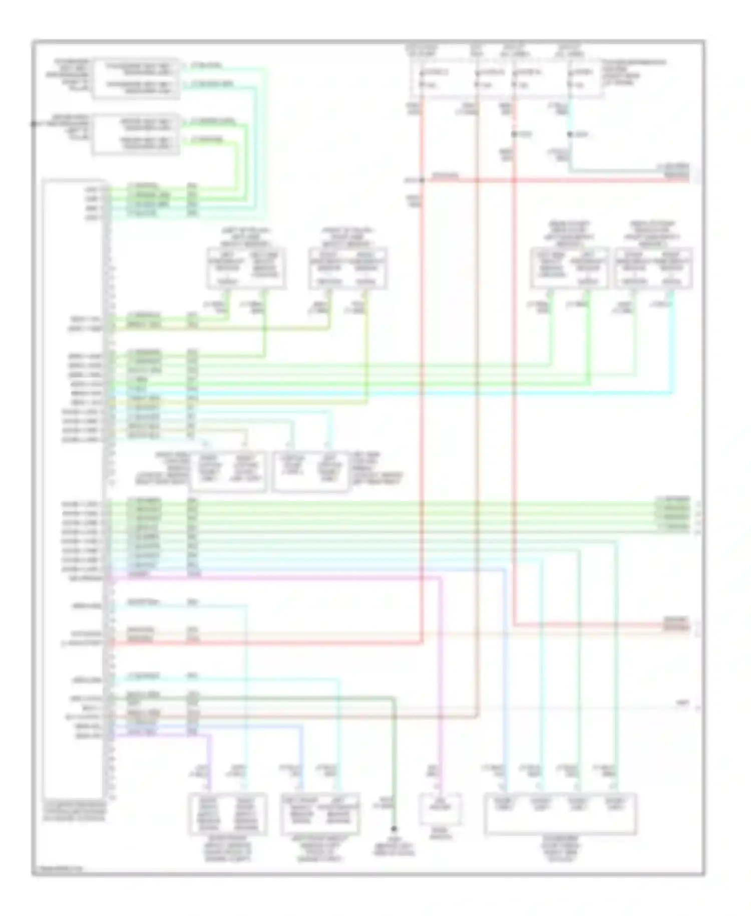 Magnum Dodge I (2003-2007): Supplemental restraints circuit (1 of 2)