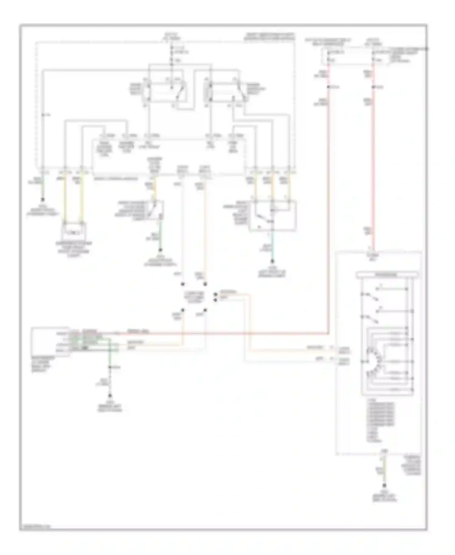 Magnum Dodge I (2003-2007): Front wiper/washer circuit