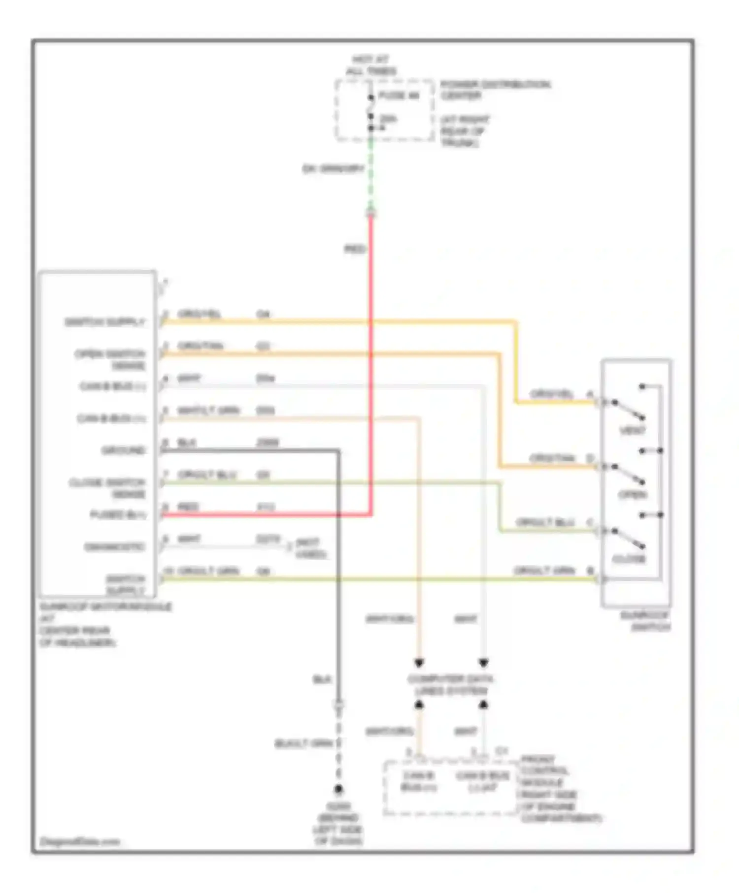 Wiring diagram blk for Dodge Magnum I (2003-2007) (44 of 48)