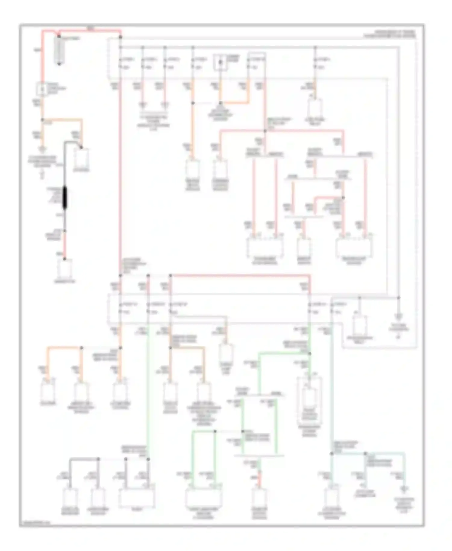 Wiring diagram except base for Dodge Magnum I (2003-2007) (2 of 4)