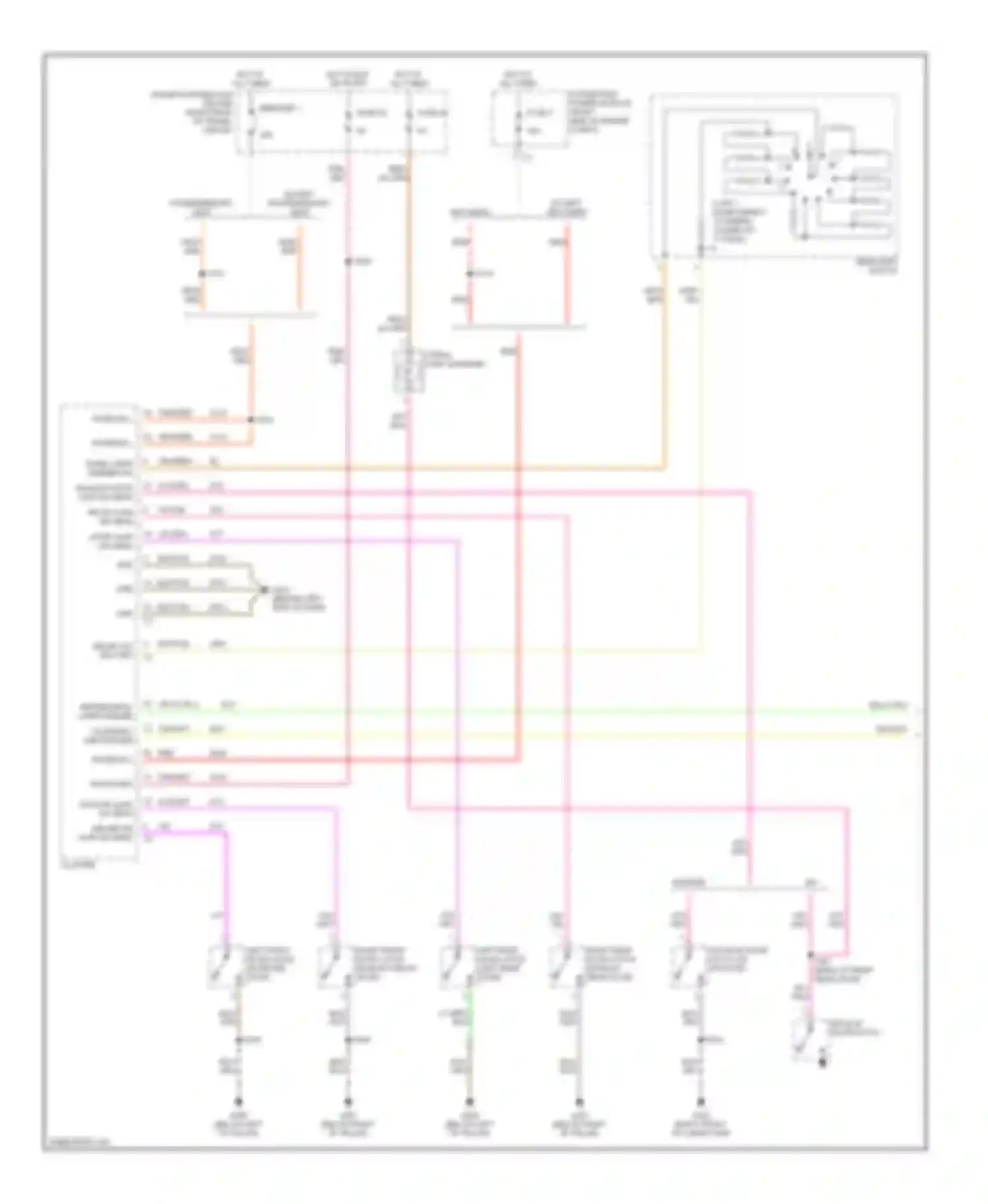 Wiring diagram except hid lamps for Dodge Magnum I (2003-2007) (1 of 4)