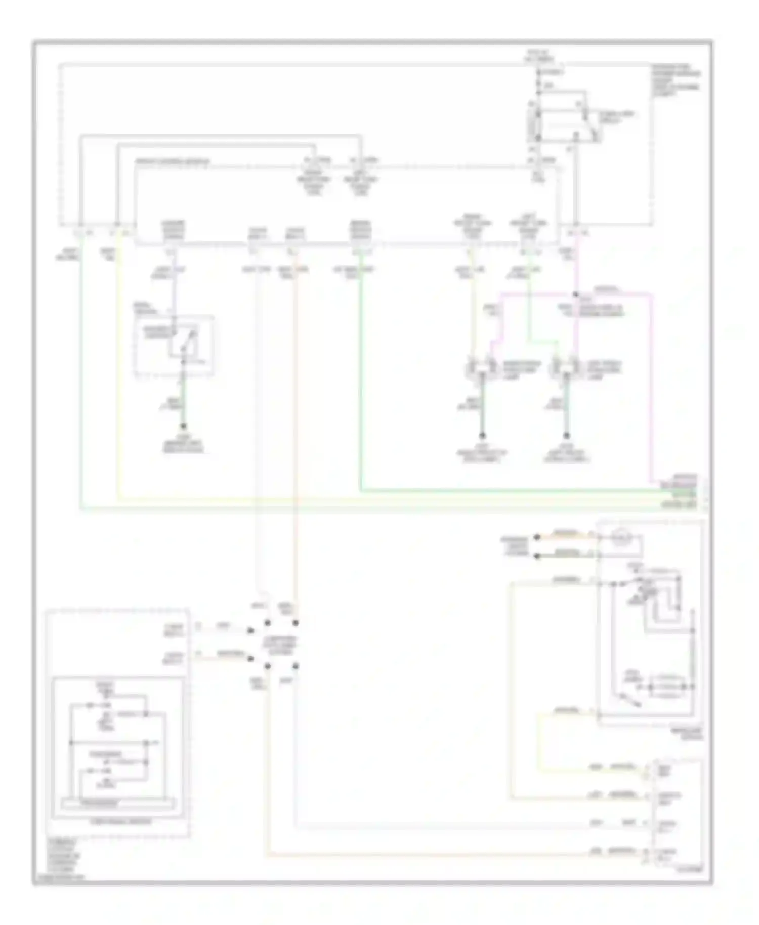 Wiring diagram hazard switch signal for Dodge Magnum I (2003-2007) (1 of 1)