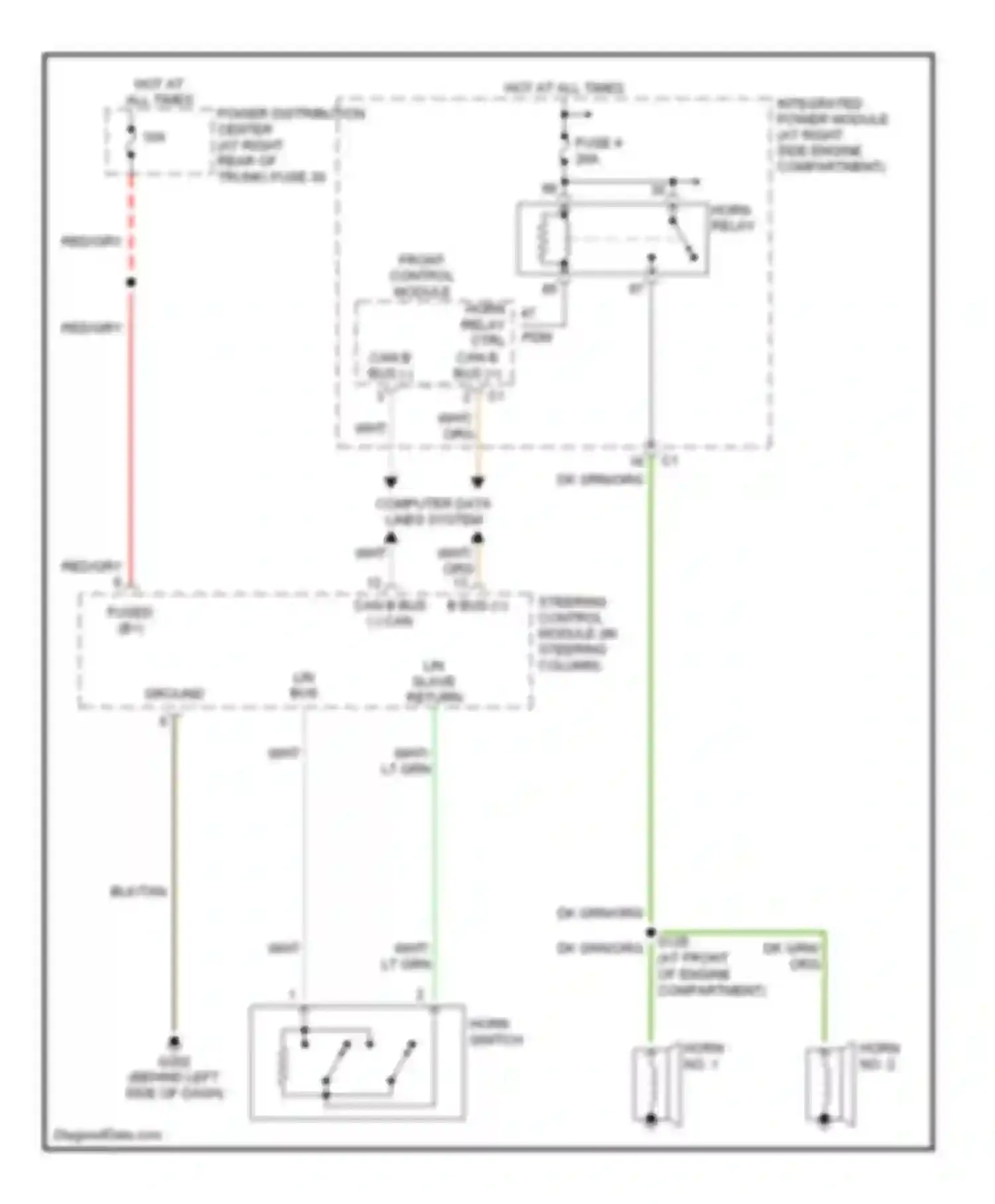 Wiring diagram hot at all times for Dodge Magnum I (2003-2007) (39 of 55)