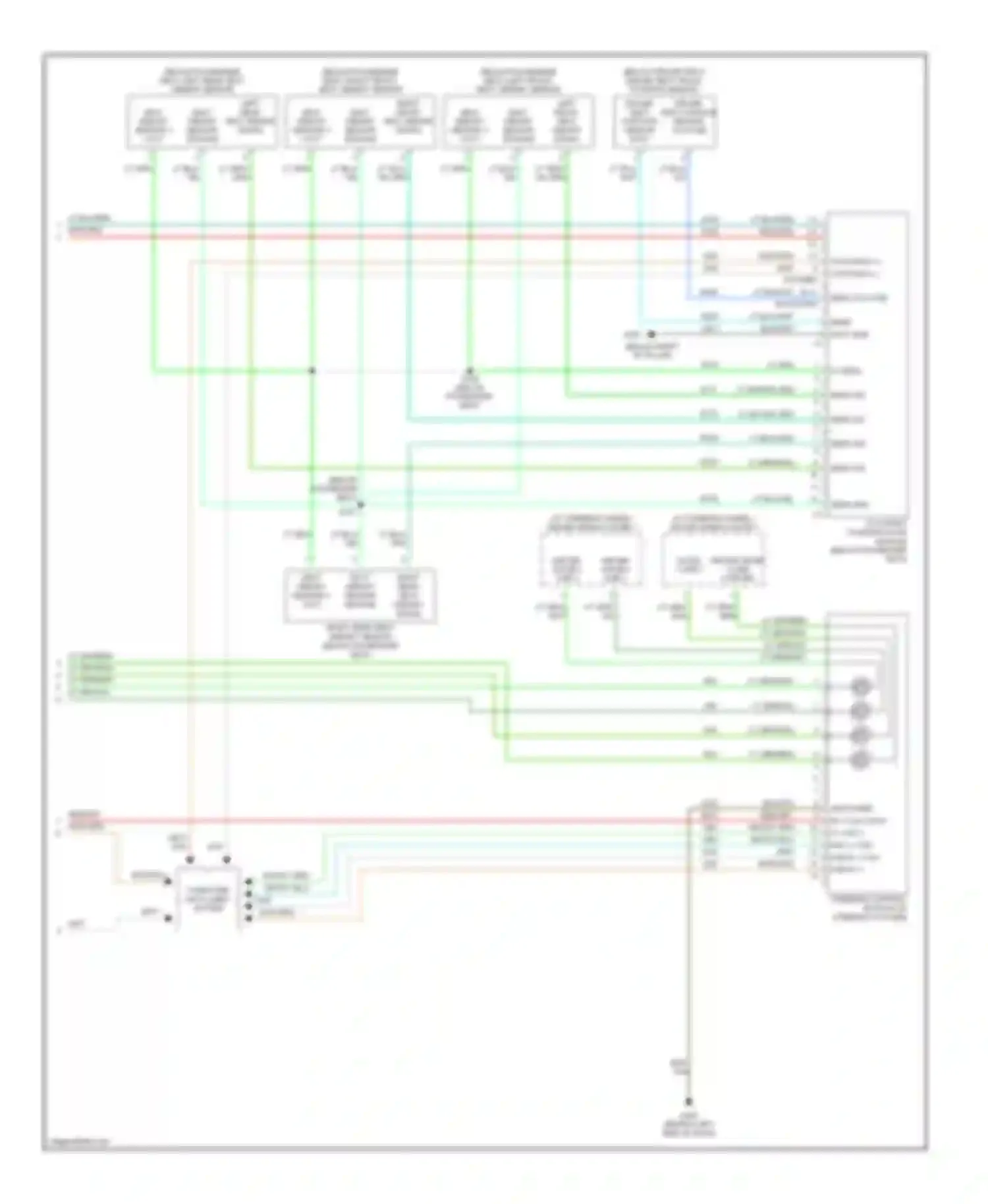 Wiring diagram left rear seat weight signal for Dodge Magnum I (2003-2007) (1 of 1)