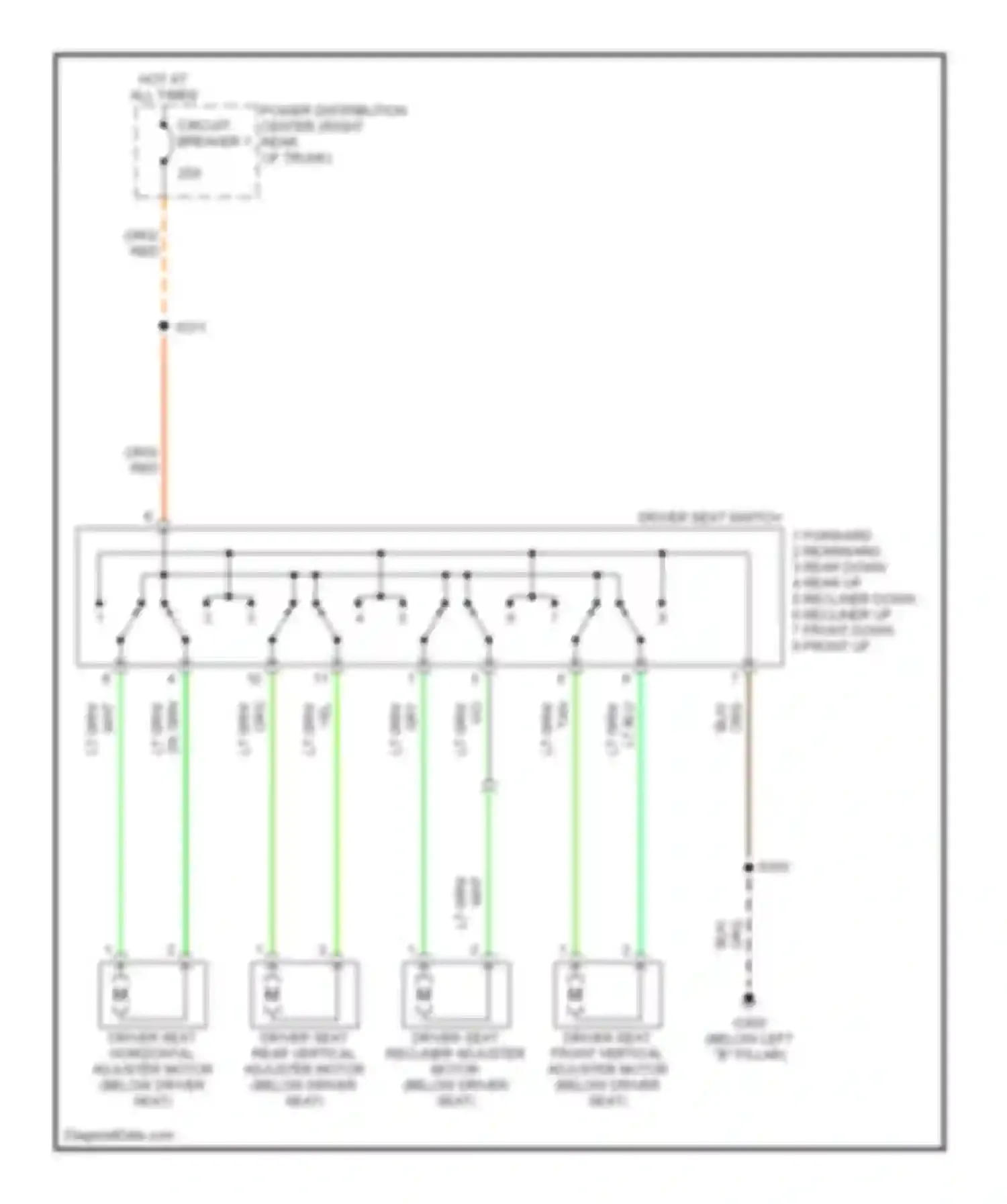 Wiring diagram lt grn gry for Dodge Magnum I (2003-2007) (1 of 1)