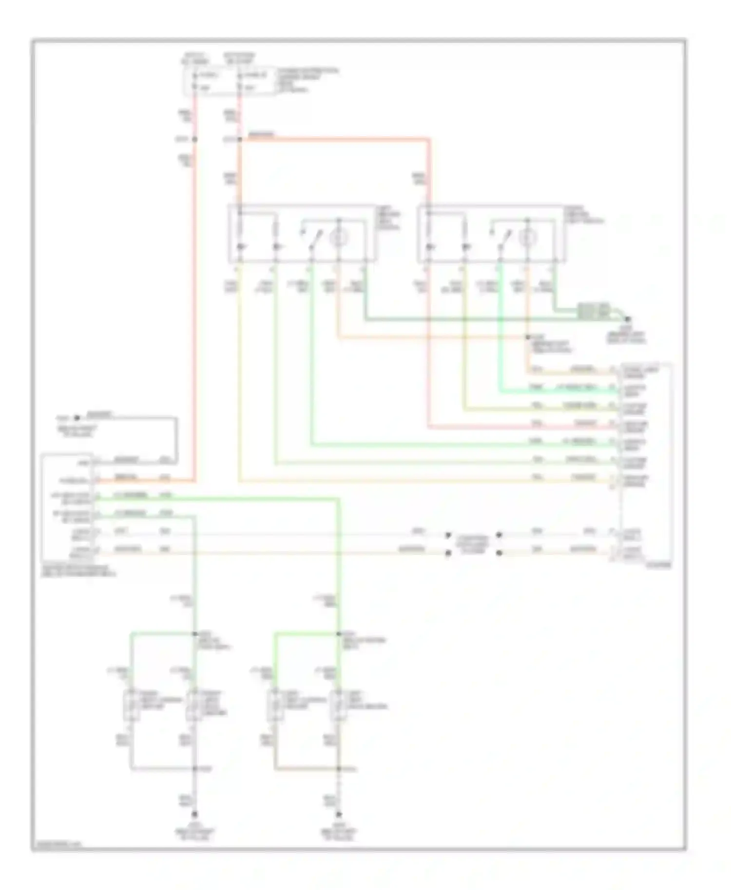 Wiring diagram right seat back heater for Dodge Magnum I (2003-2007) (1 of 1)