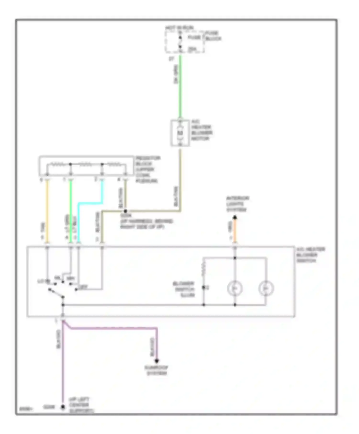 Neon Dodge I (1994-1999): Heater circuit