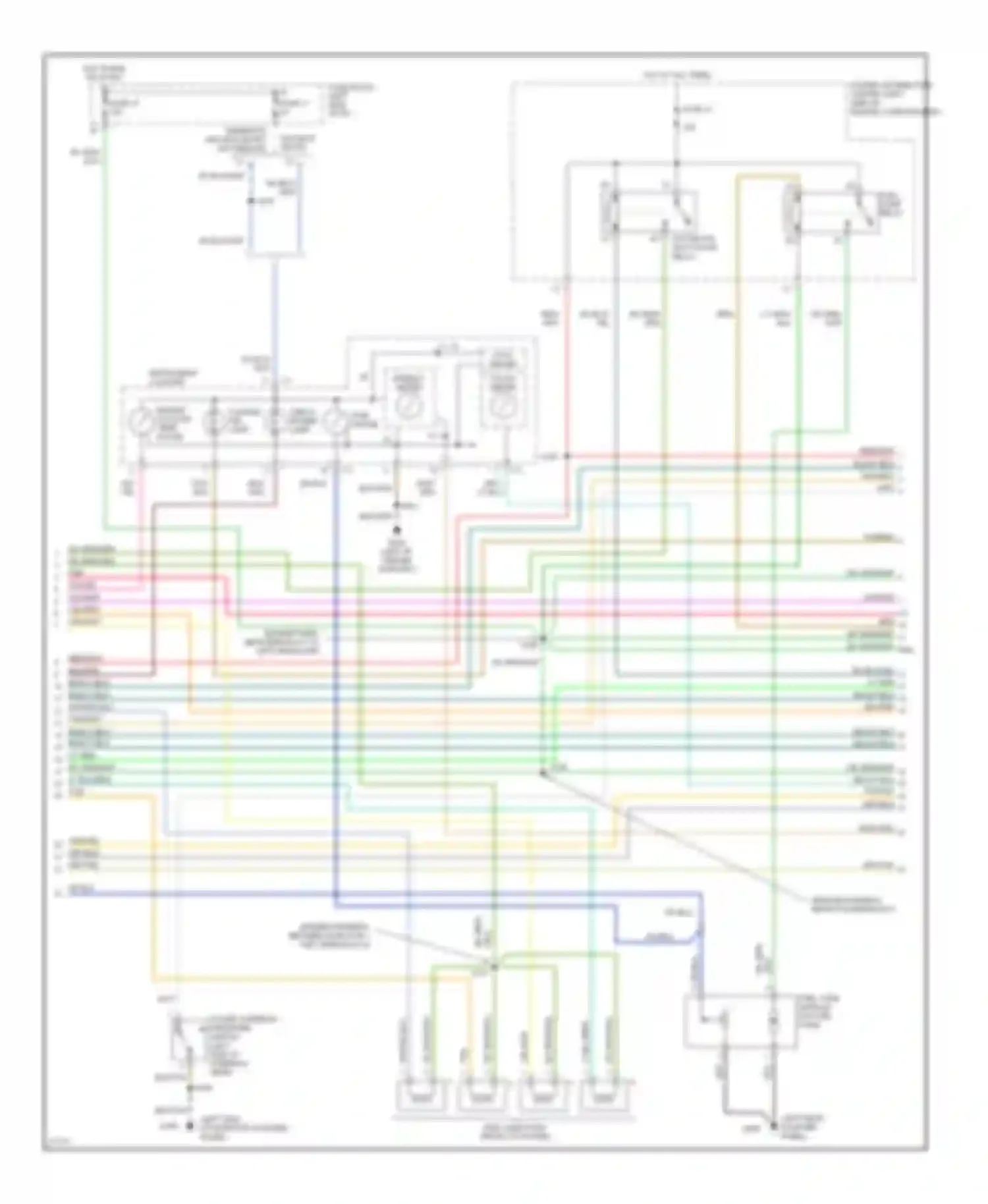 Neon Dodge I (1994-1999): Wiring diagram engine performance 2.0ls (2 of 3)