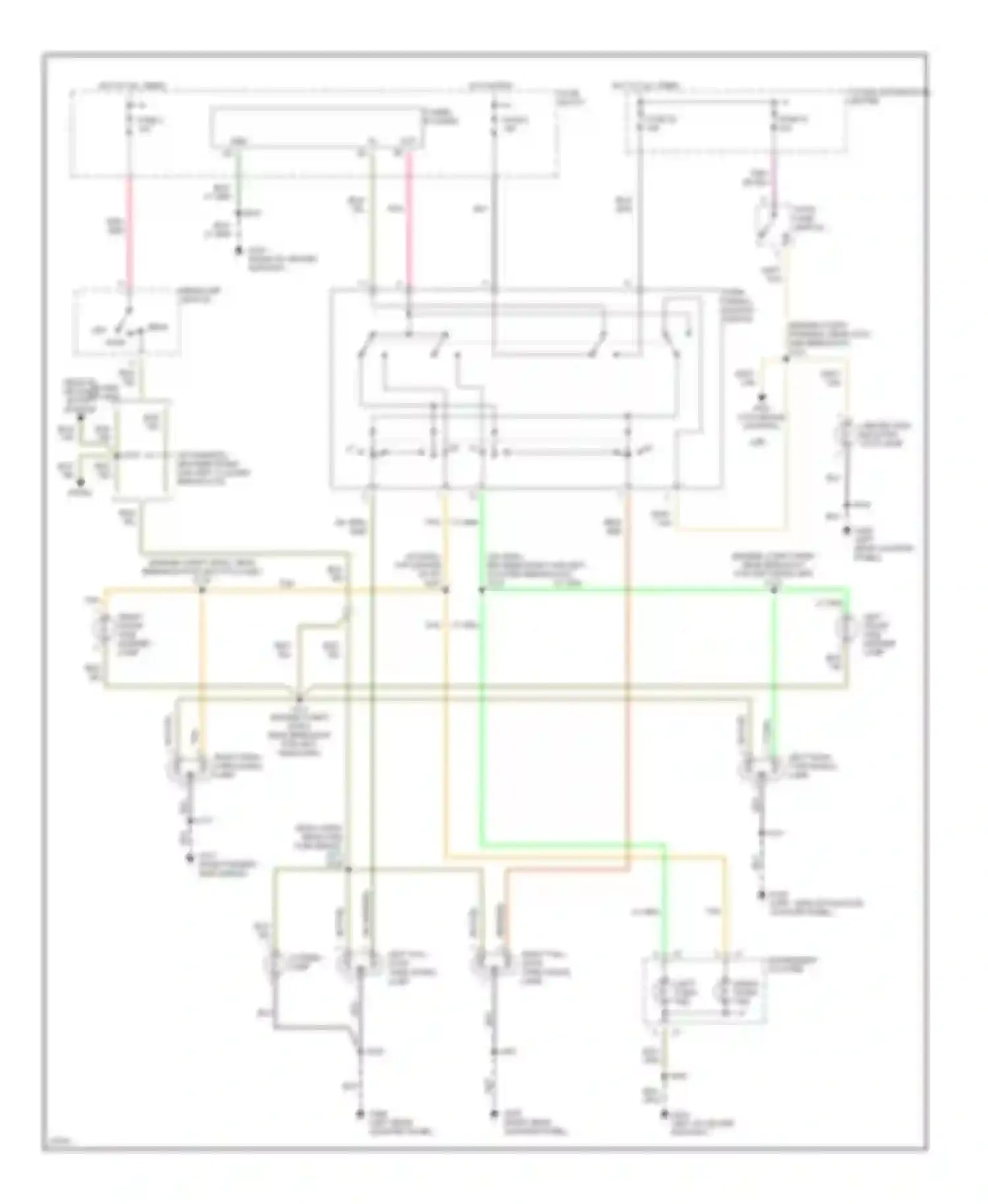 Neon Dodge I (1994-1999): Exterior lamps circuit