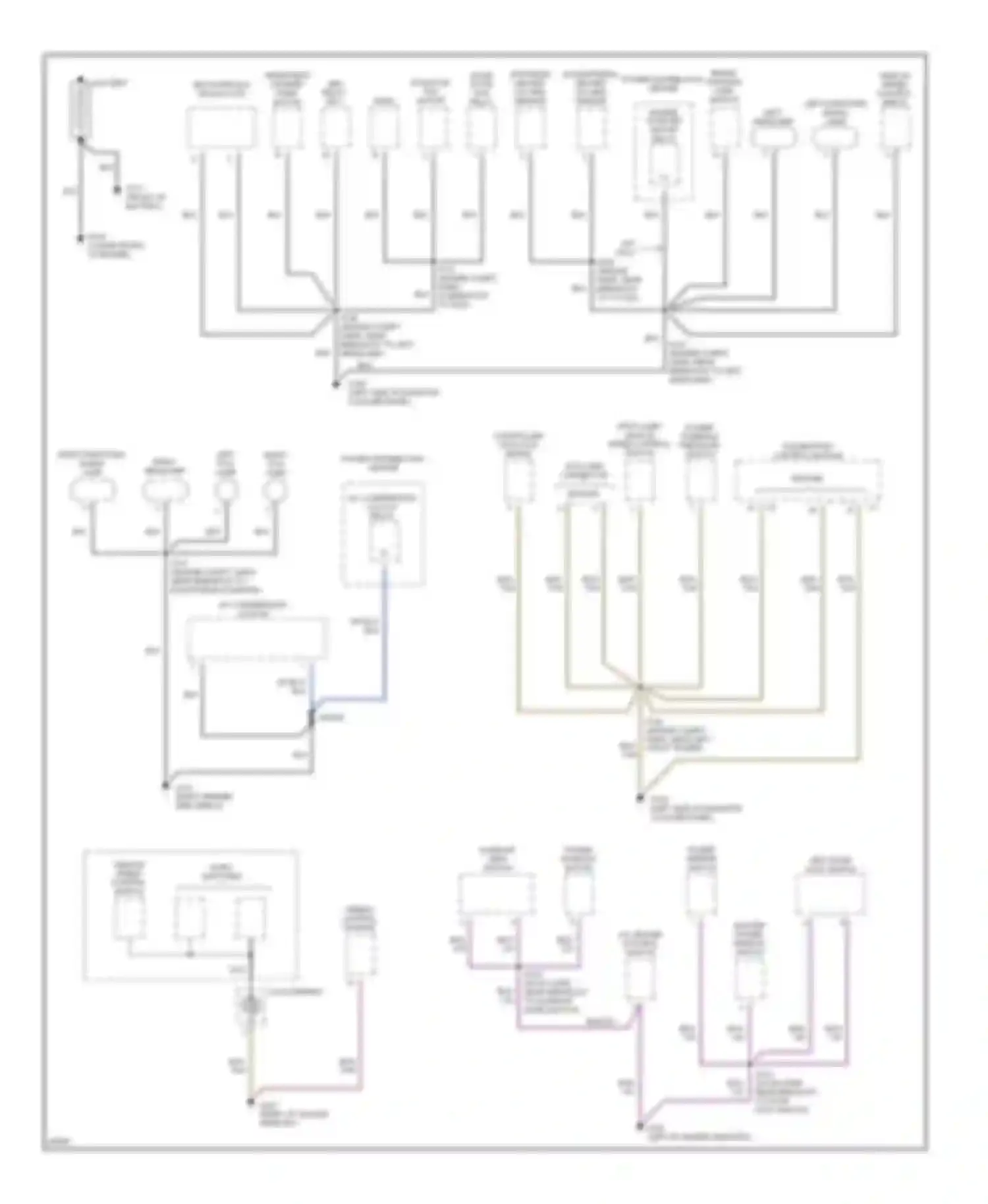 Neon Dodge I (1994-1999): Ground distribution circuit (1 of 2)