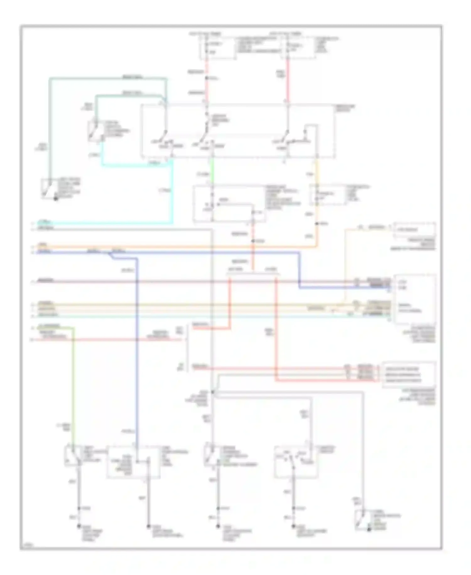 Neon Dodge I (1994-1999): Instrument cluster circuit (2 of 2)