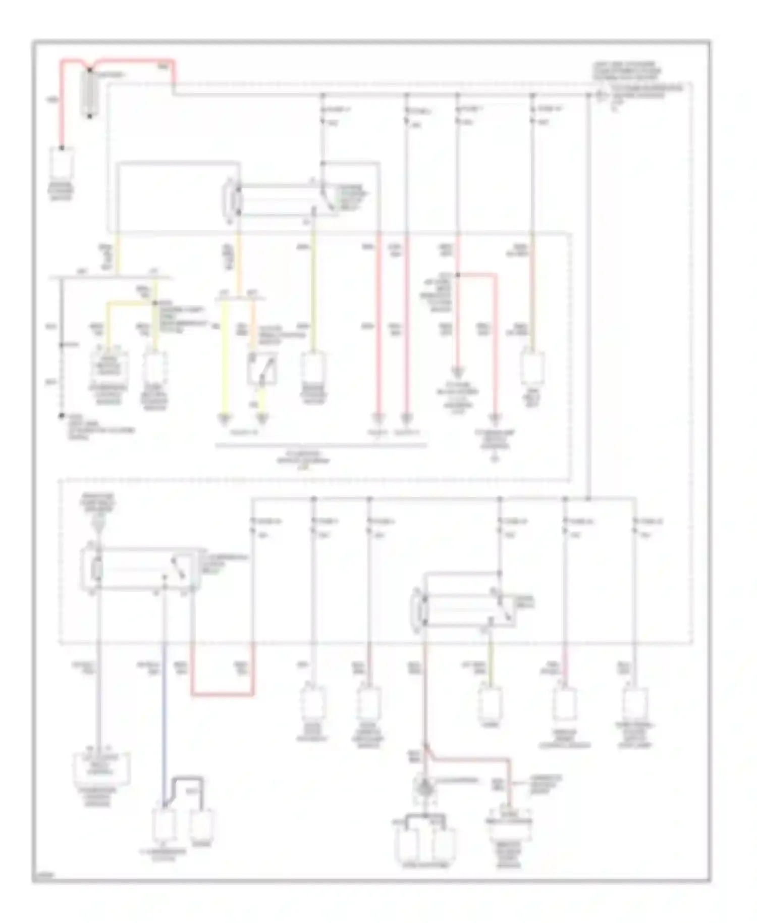 Neon Dodge I (1994-1999): Power distribution circuit (1 of 5)