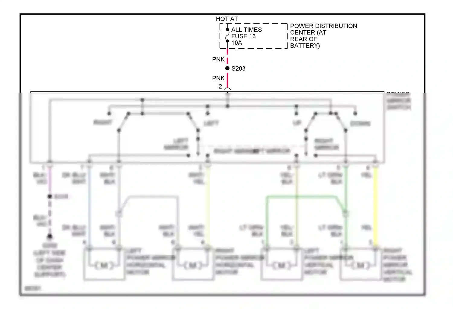 Dodge Neon I (1994-1999) down wiring diagram  (1 of 2)