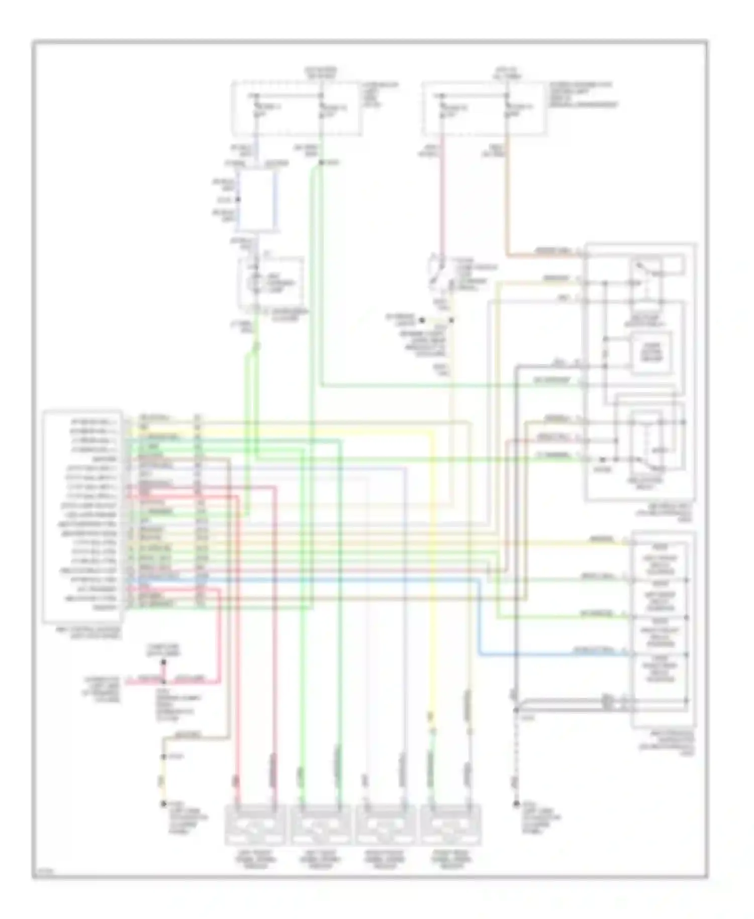 Wiring diagram right front decay solenoid for Dodge Neon I (1994-1999) (1 of 1)